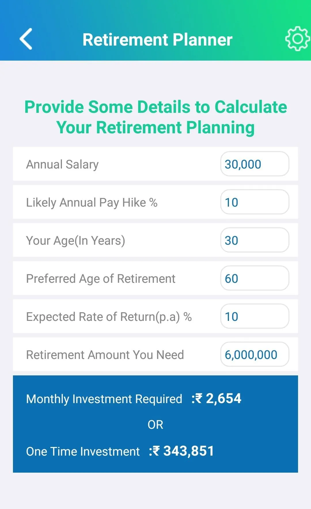 SIP Calculator - Your Mutual F | Indus Appstore | Screenshot