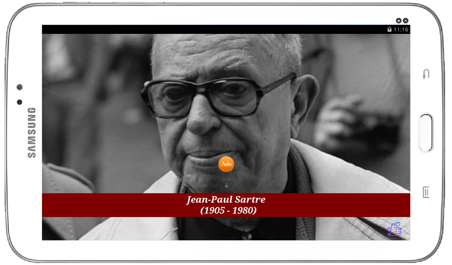 Citation De Jean-Paul Sartre | Indus Appstore | Screenshot