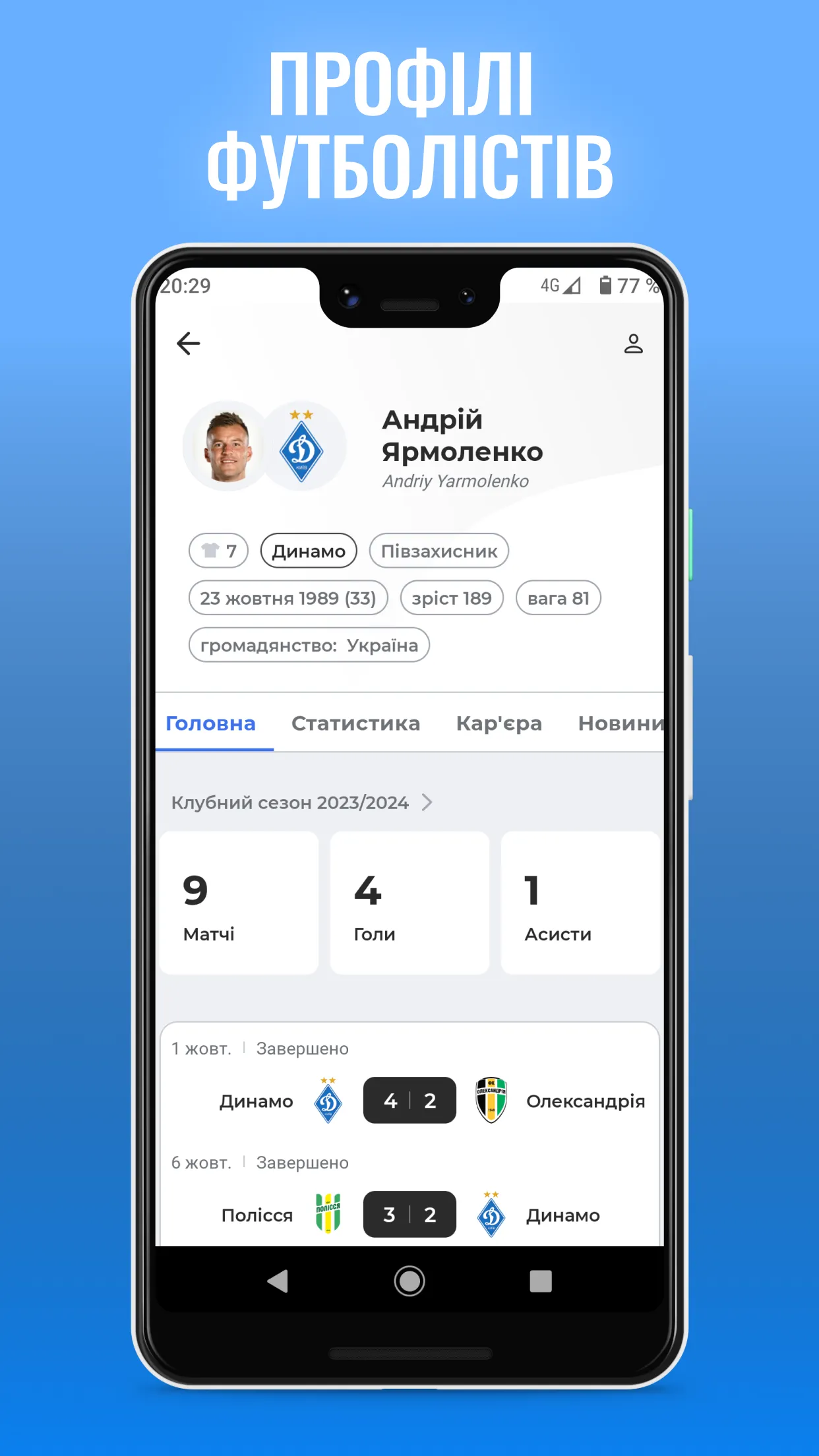 ФК Динамо Київ — Tribuna.com | Indus Appstore | Screenshot