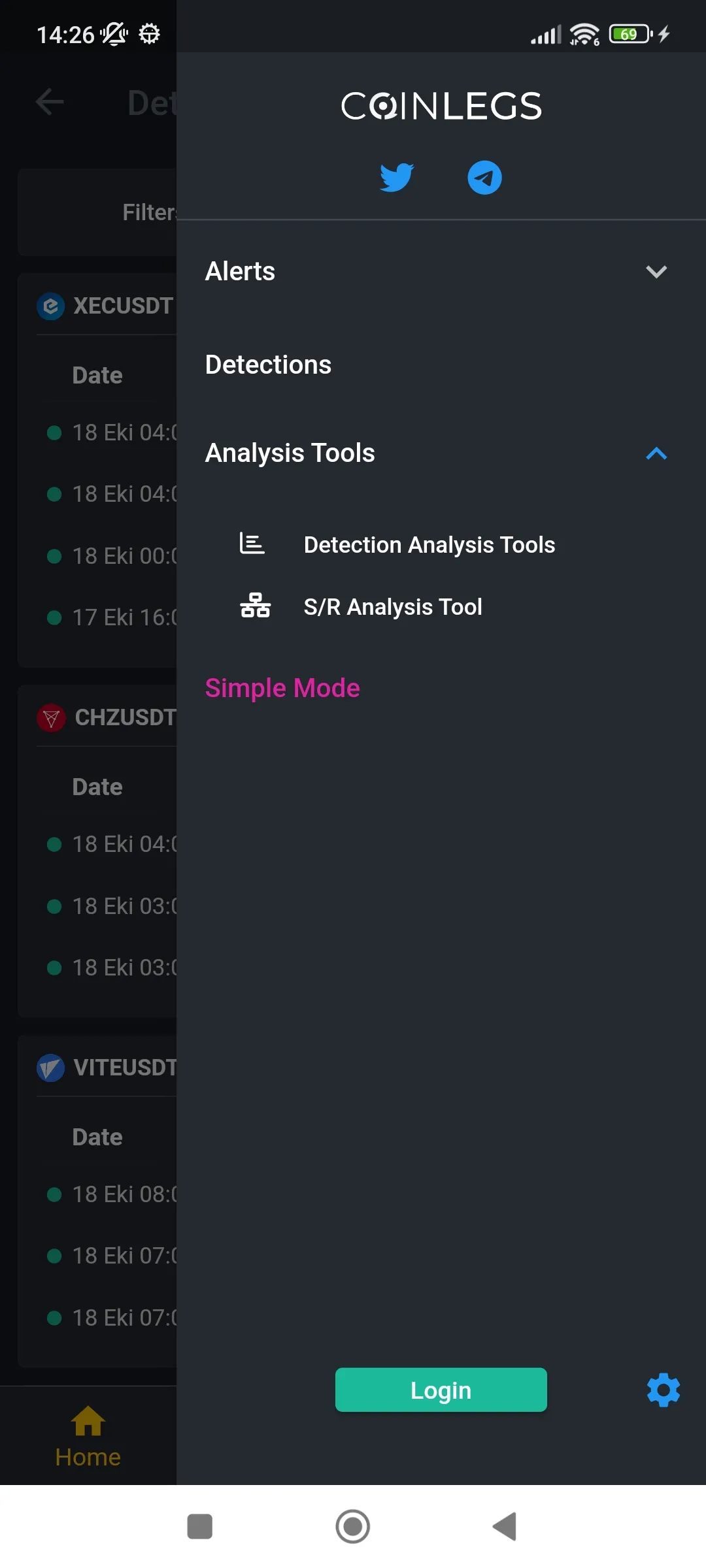 CoinLegs: Crypto Alerts & Bots | Indus Appstore | Screenshot