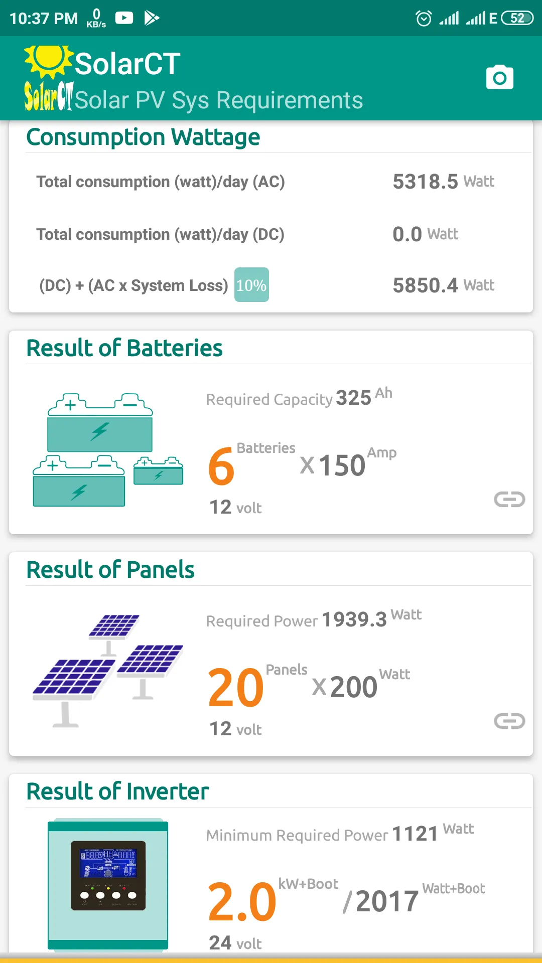 SolarCT - Solar PV Calculator | Indus Appstore | Screenshot