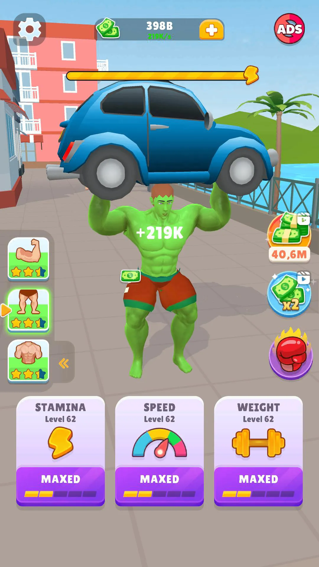 Idle Lifting Hero: Muscle Up | Indus Appstore | Screenshot