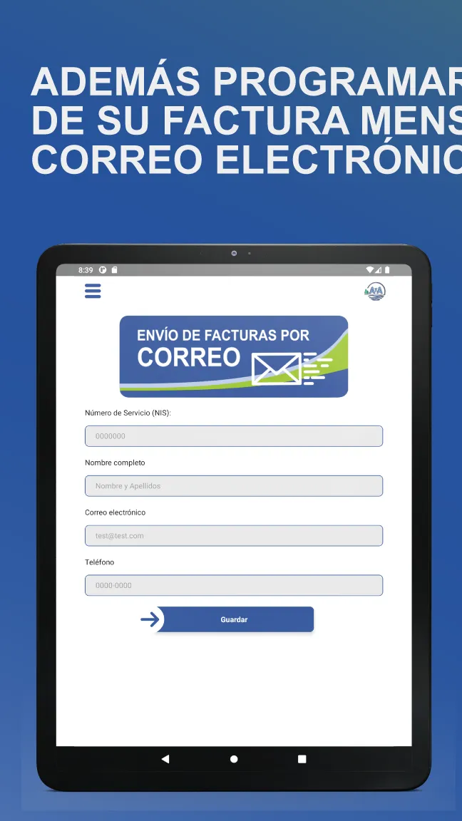 Servicios  AyA | Indus Appstore | Screenshot