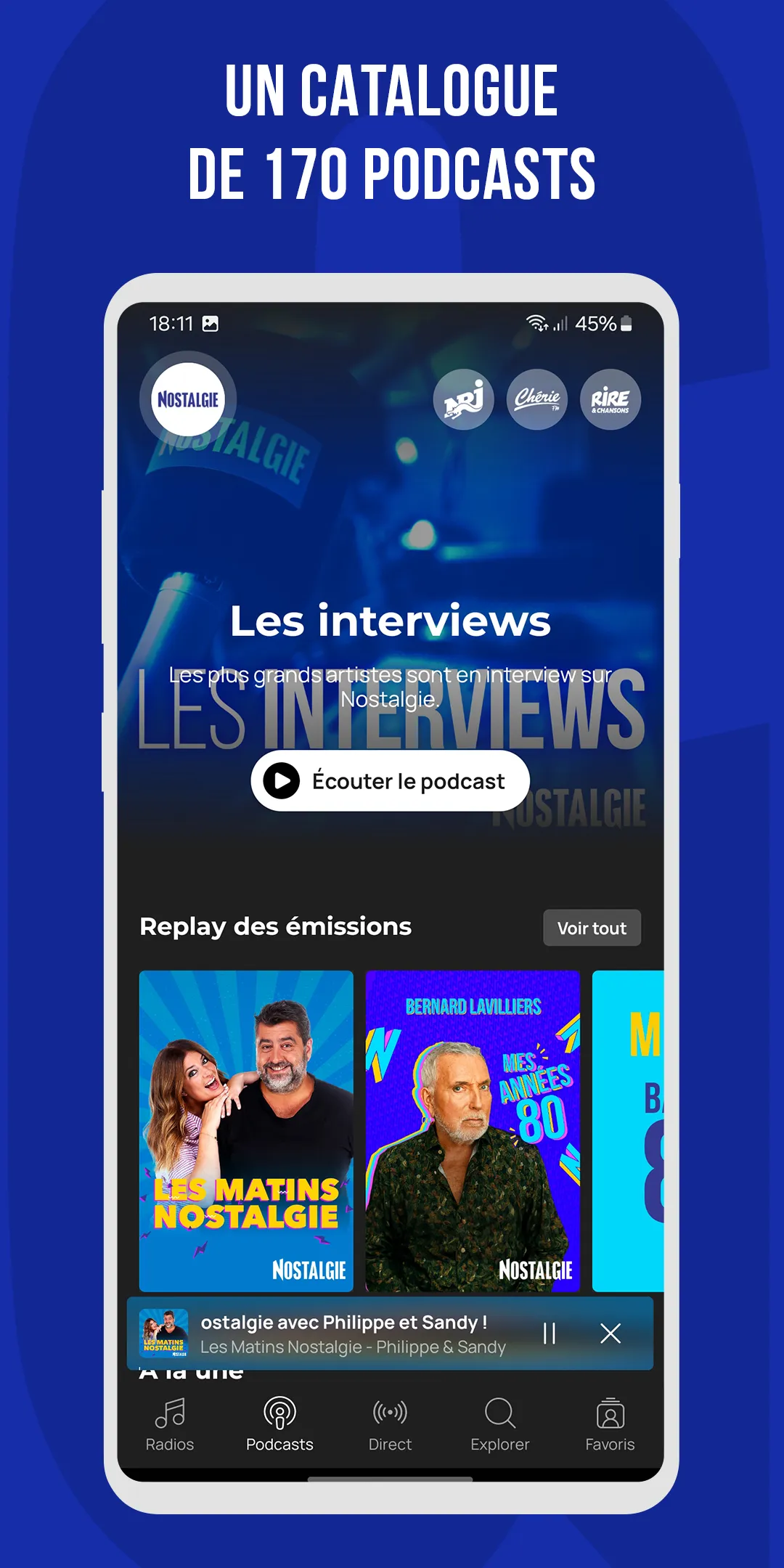 Nostalgie : Radios & Podcasts | Indus Appstore | Screenshot