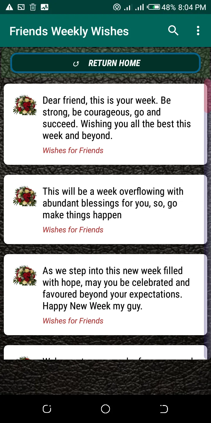 Weekly Prayer Wishes | Indus Appstore | Screenshot