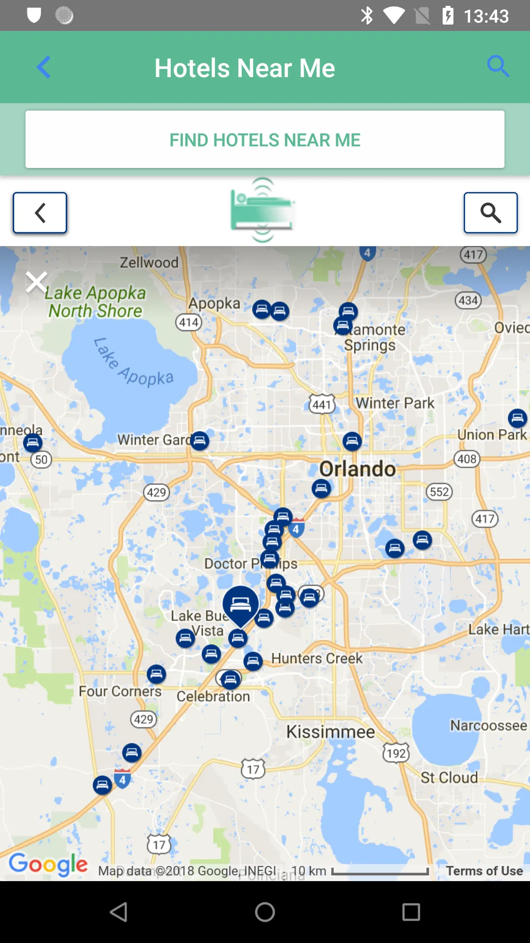 Hotels Near Me | Compare price | Indus Appstore | Screenshot