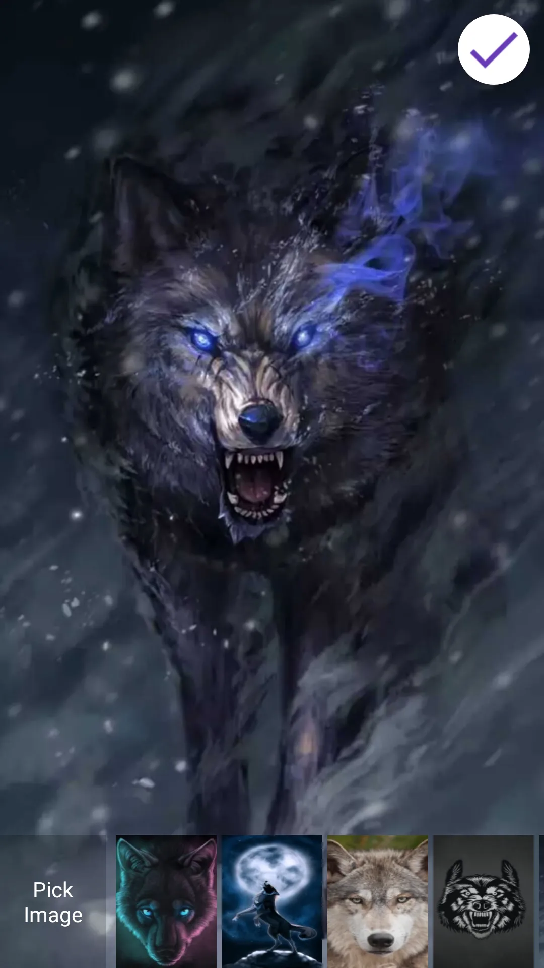 Wolf Lock Screen | Indus Appstore | Screenshot