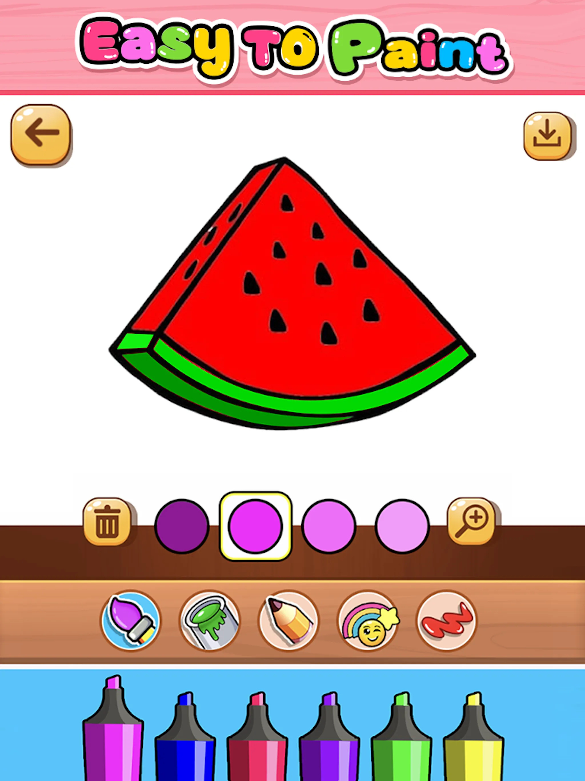 Coloring Fruits | Indus Appstore | Screenshot