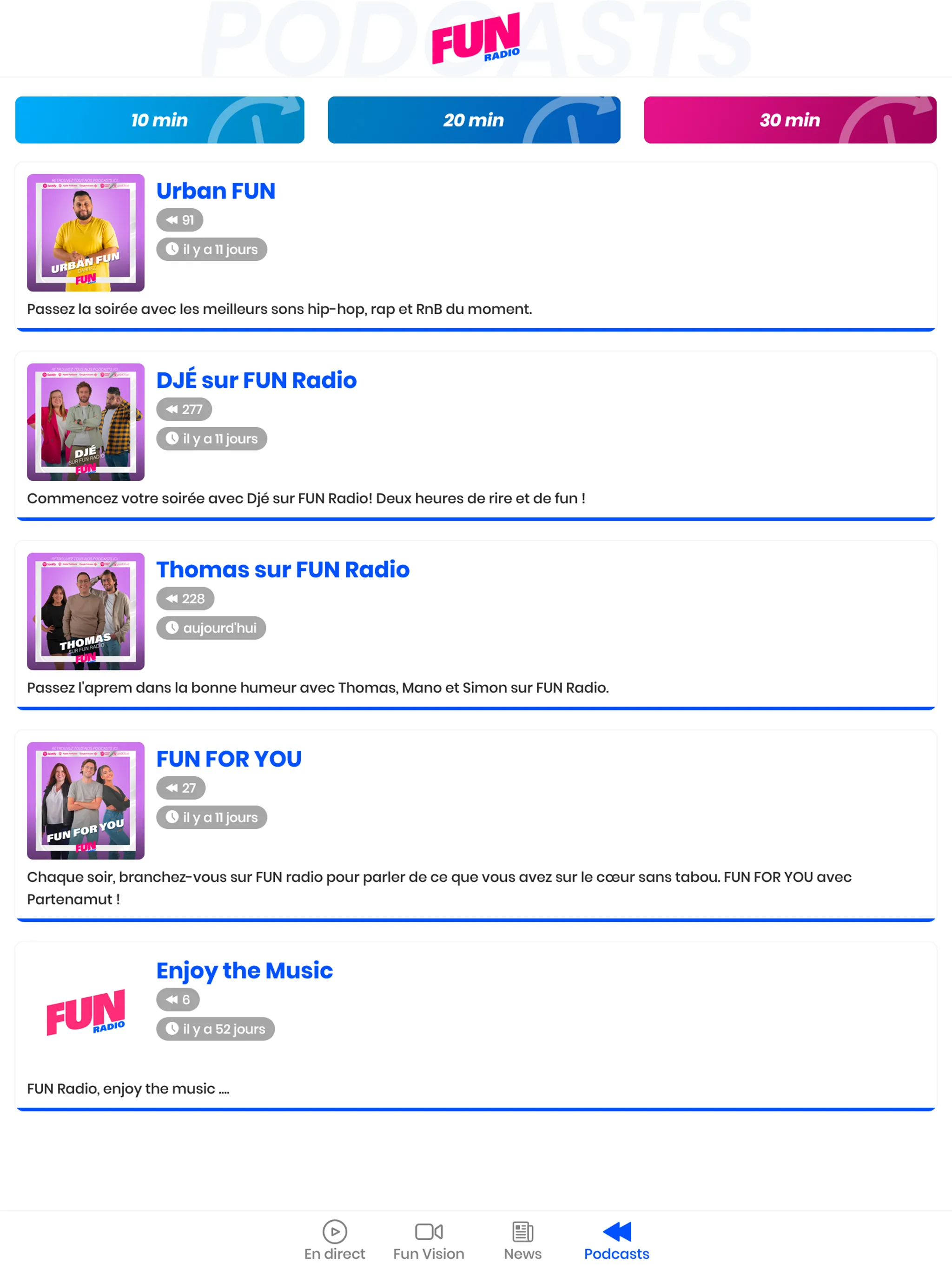 Fun Radio BE | Indus Appstore | Screenshot