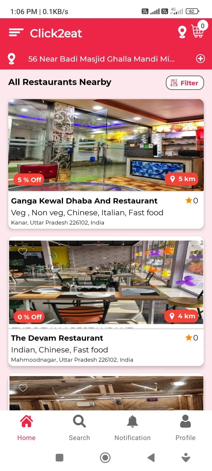 Click2eat | Indus Appstore | Screenshot