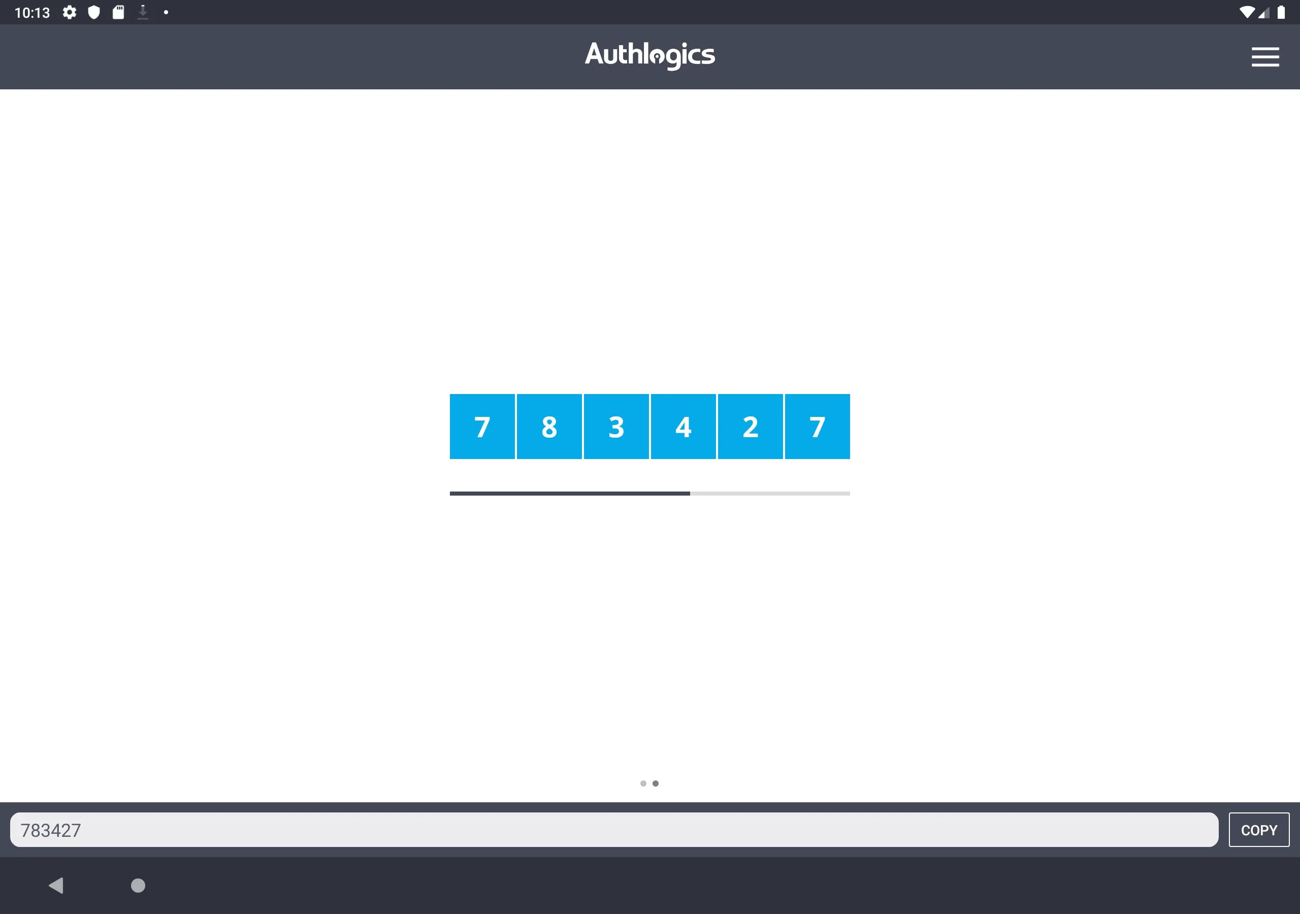 Authlogics Authenticator | Indus Appstore | Screenshot