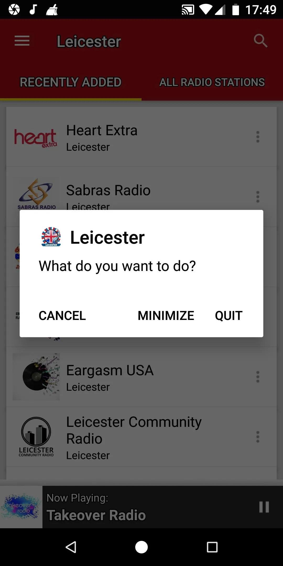 Leicester Radio Stations | Indus Appstore | Screenshot