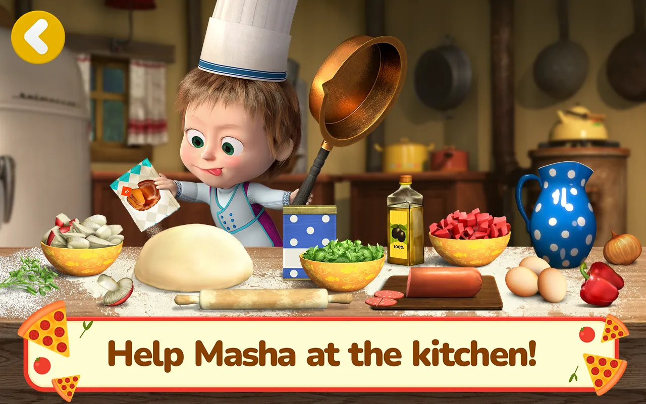 Masha and the Bear Pizza Maker | Indus Appstore | Screenshot