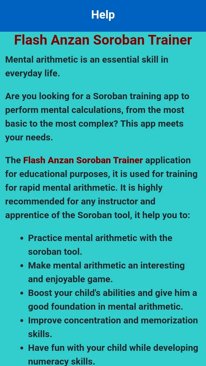 Flash Anzan Soroban Trainer | Indus Appstore | Screenshot