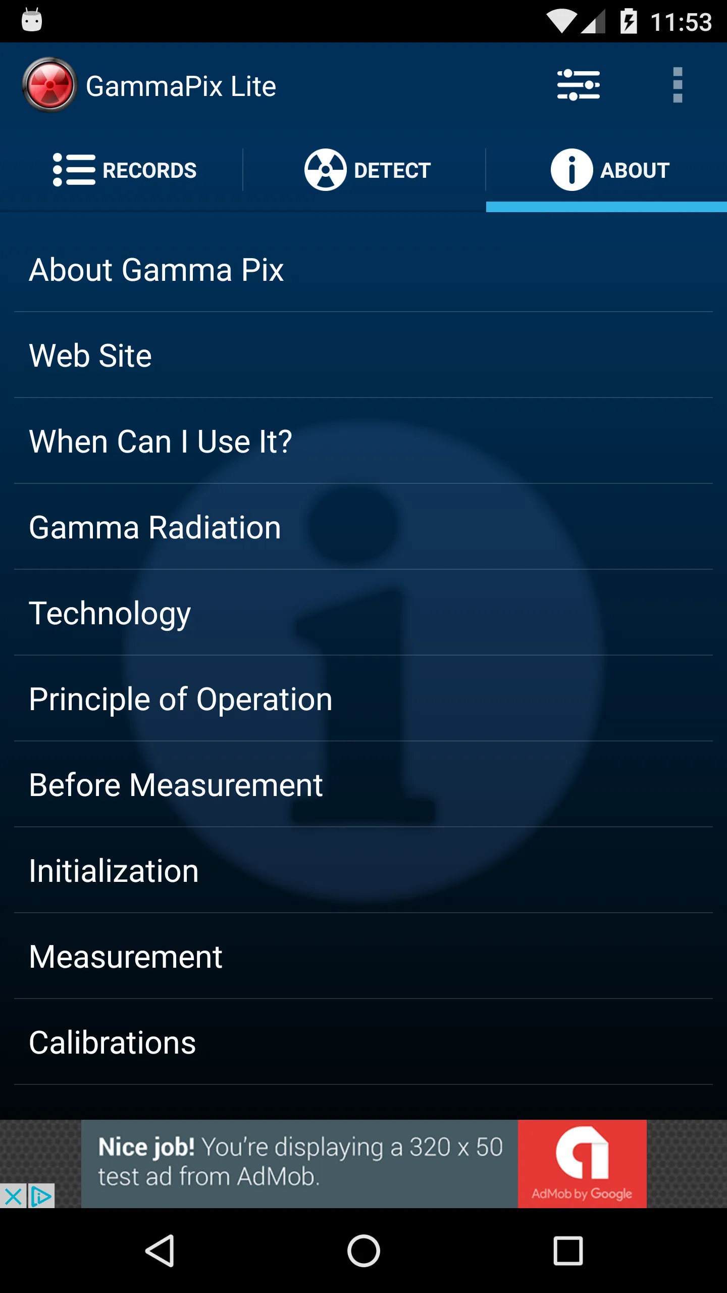 GammaPix Lite-Gamma Rad Detect | Indus Appstore | Screenshot