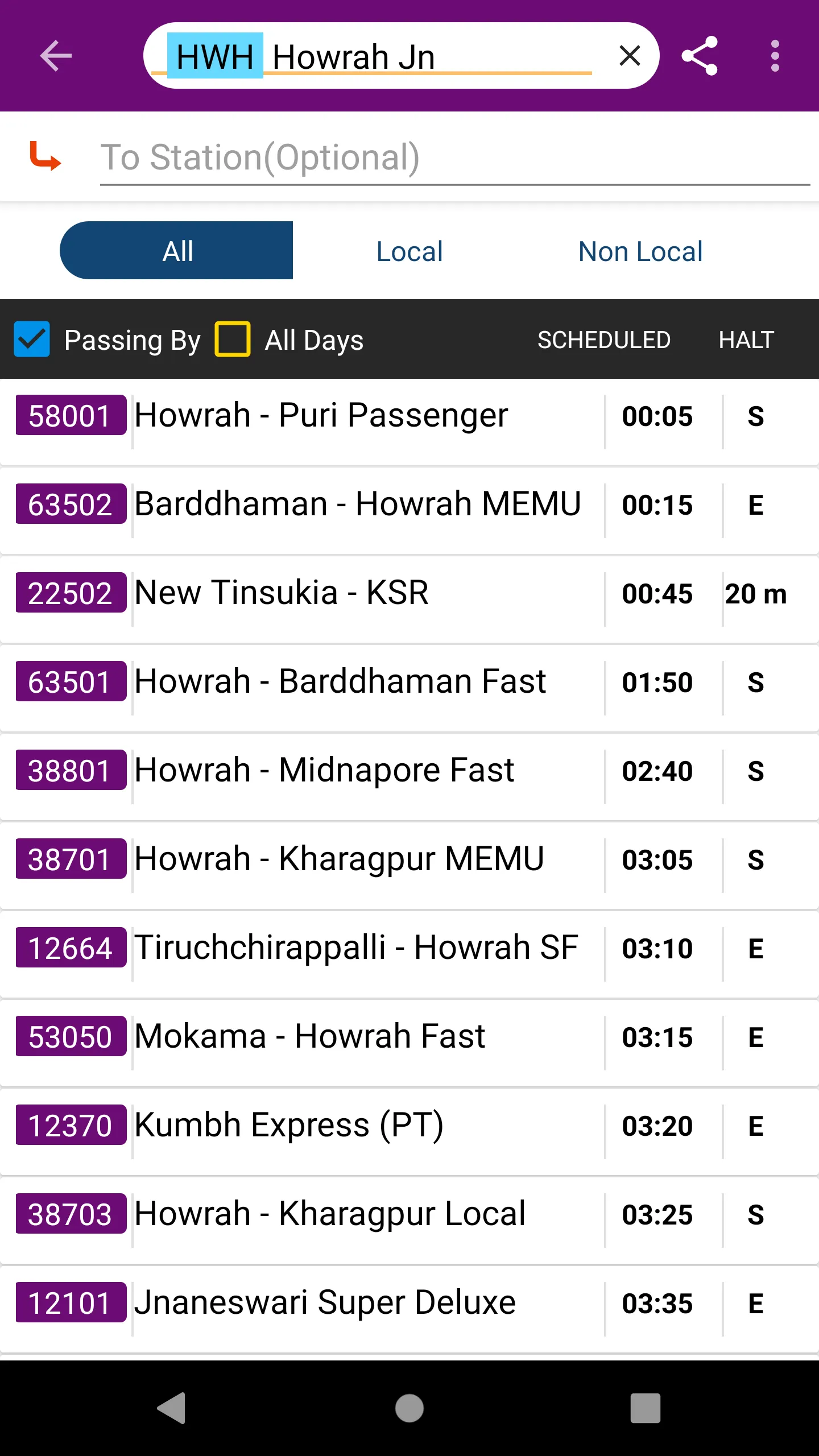 Kolkata Suburban Trains | Indus Appstore | Screenshot