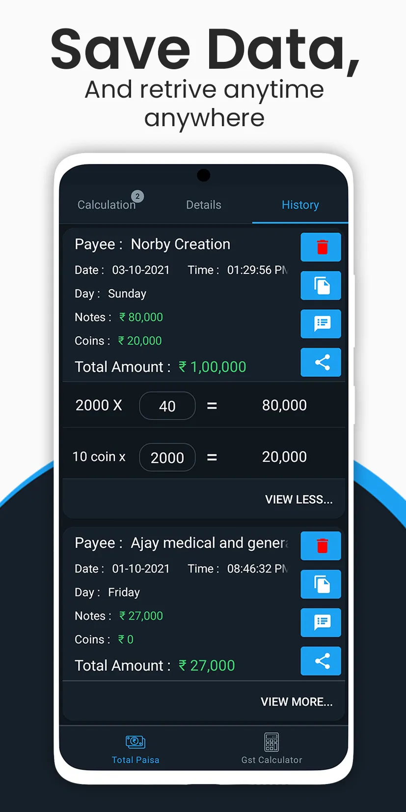 Total Paisa-Cash Denomination | Indus Appstore | Screenshot