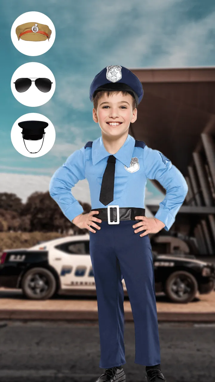 Kids Police Suit Photo Editor | Indus Appstore | Screenshot