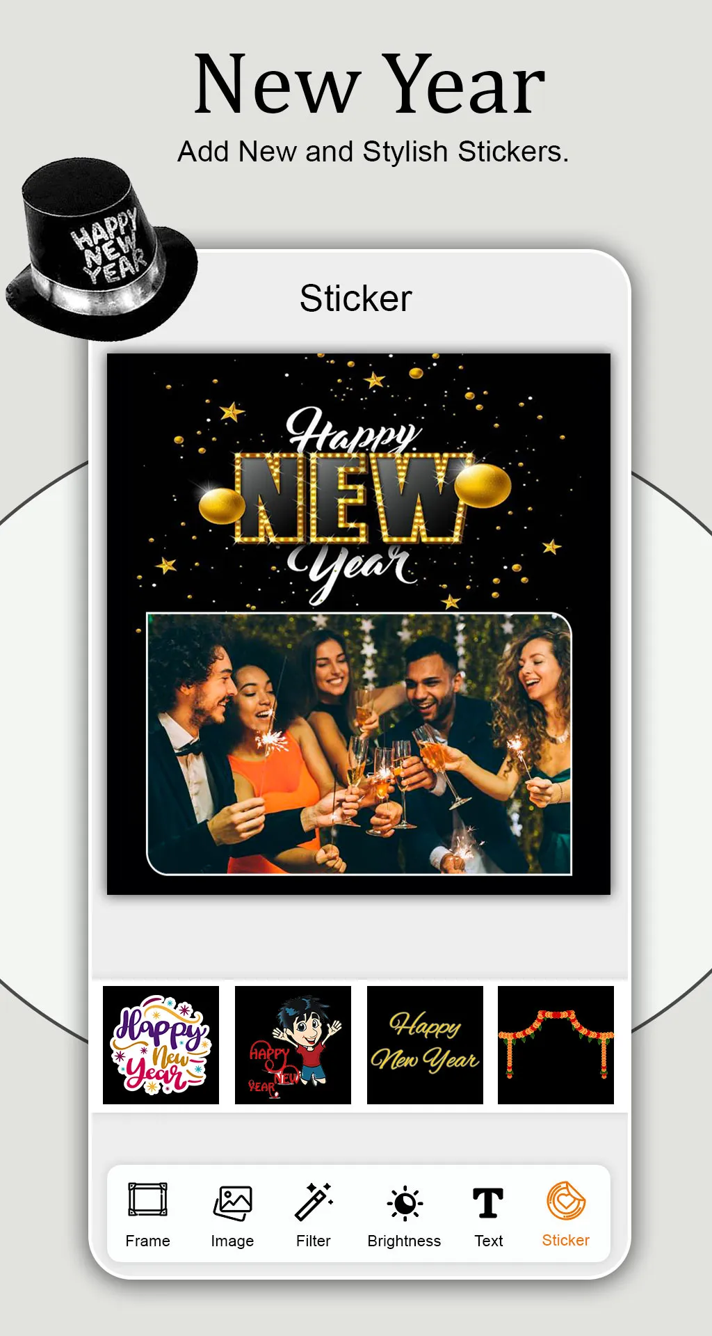 Happy New Year Photo Frame | Indus Appstore | Screenshot