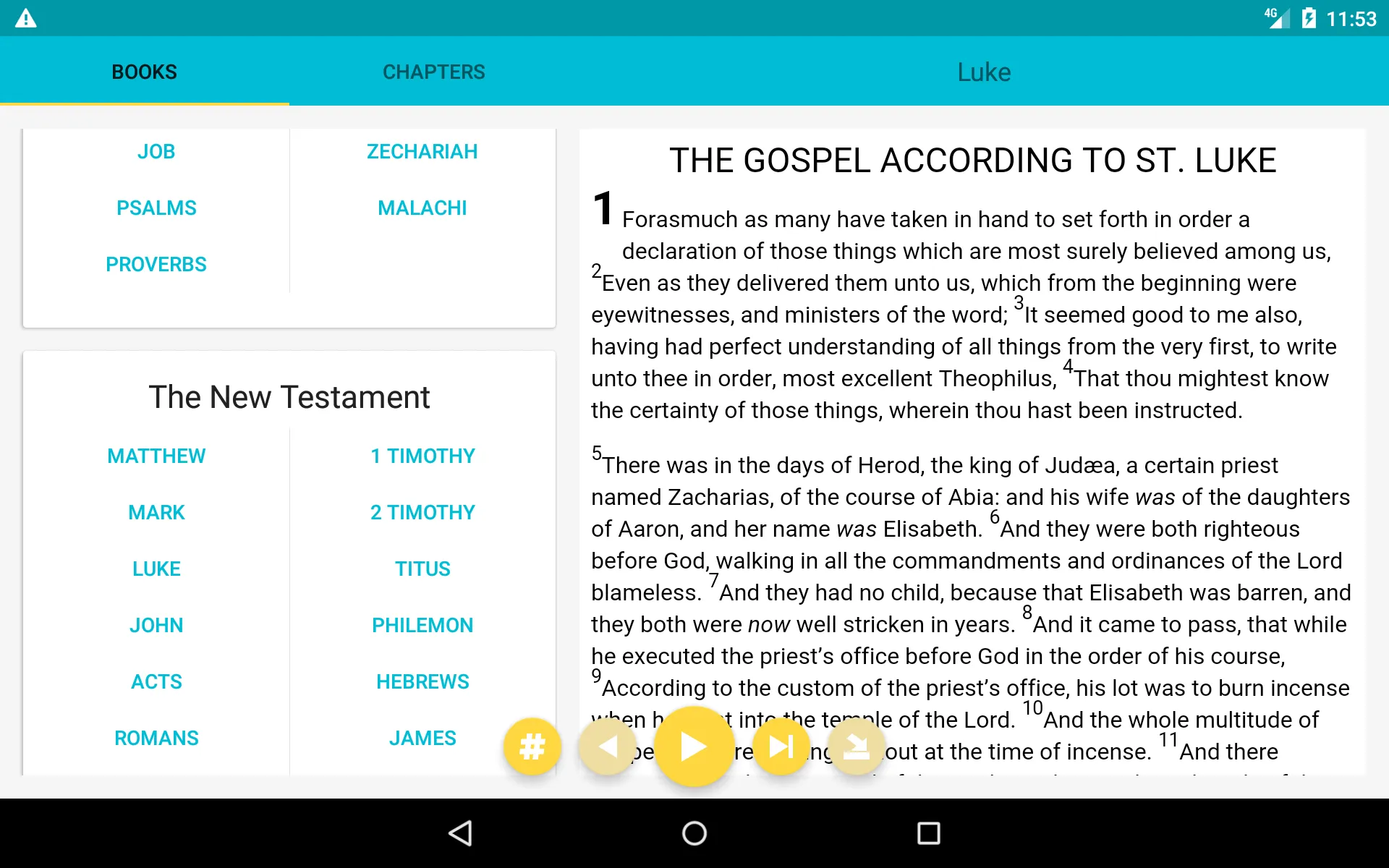 Audio Bible | Indus Appstore | Screenshot