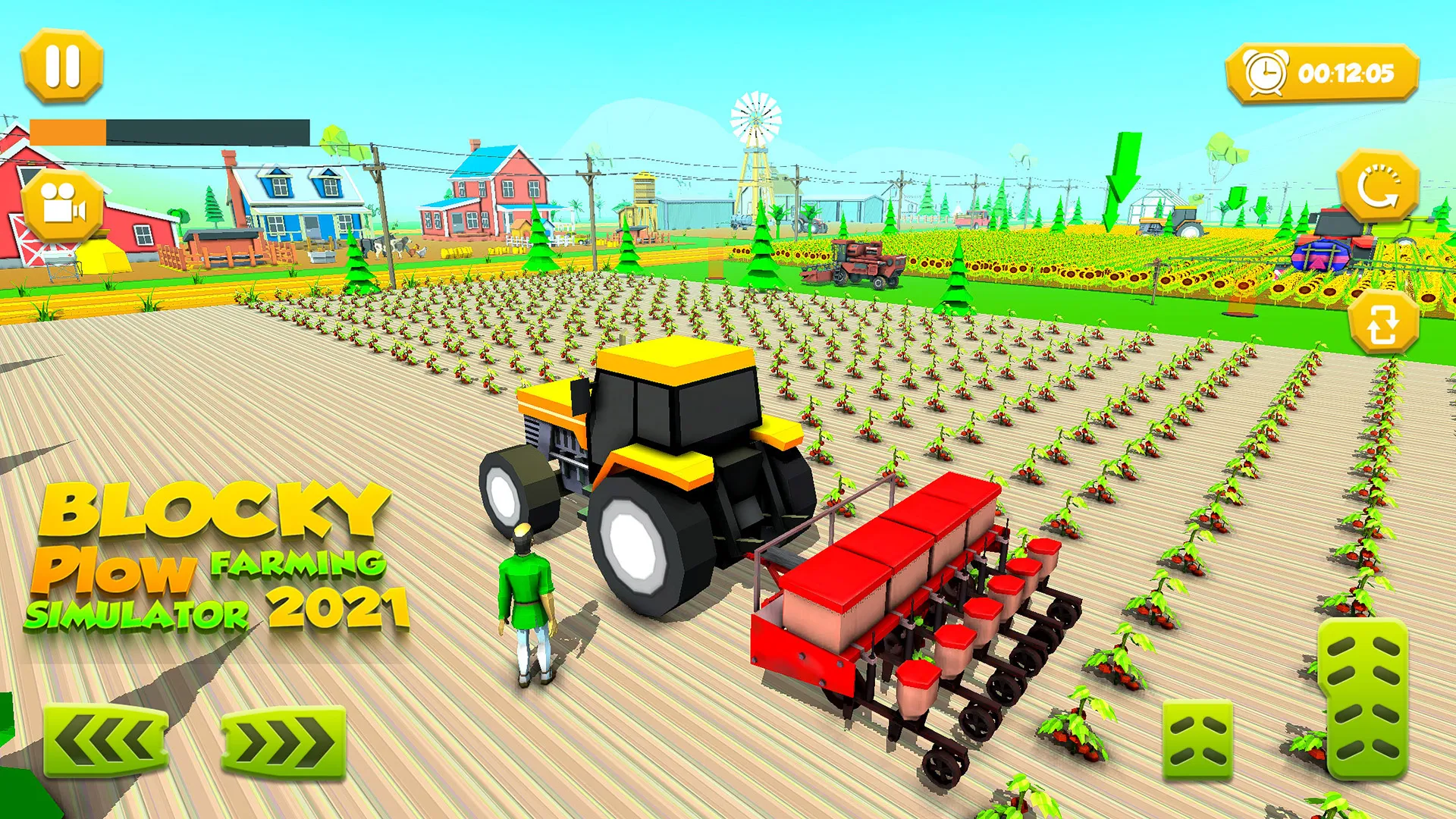 Farming Tractor Sim Game 2023 | Indus Appstore | Screenshot