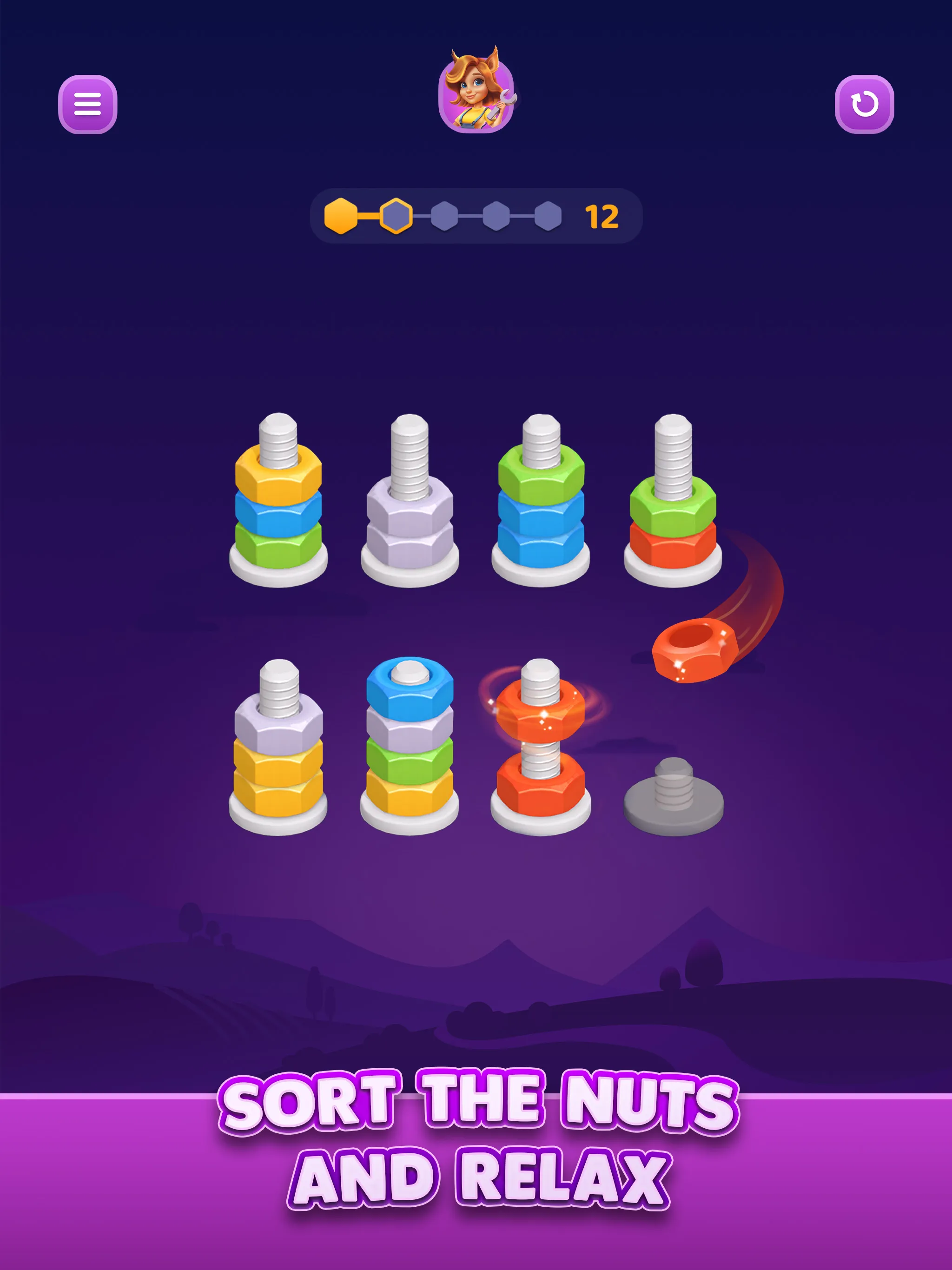 Nut Sort: Color Sorting Game | Indus Appstore | Screenshot