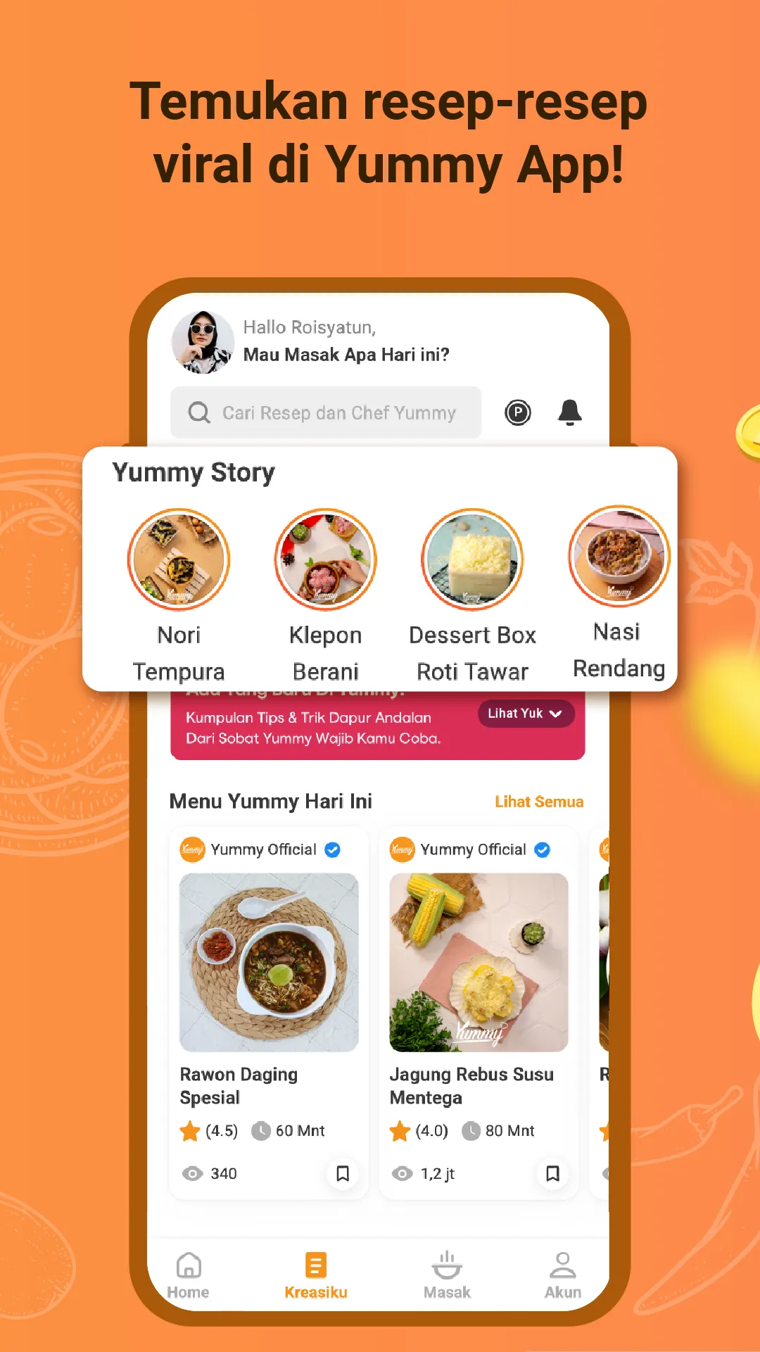 Yummy - Aplikasi Resep Masakan | Indus Appstore | Screenshot