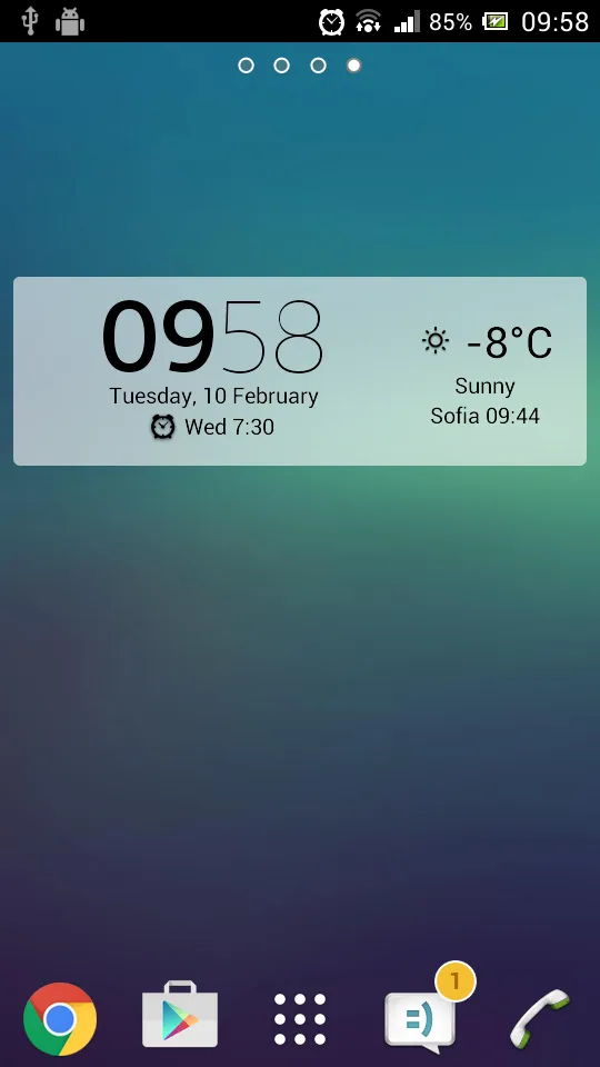 Digital Clock & Weather Widget | Indus Appstore | Screenshot