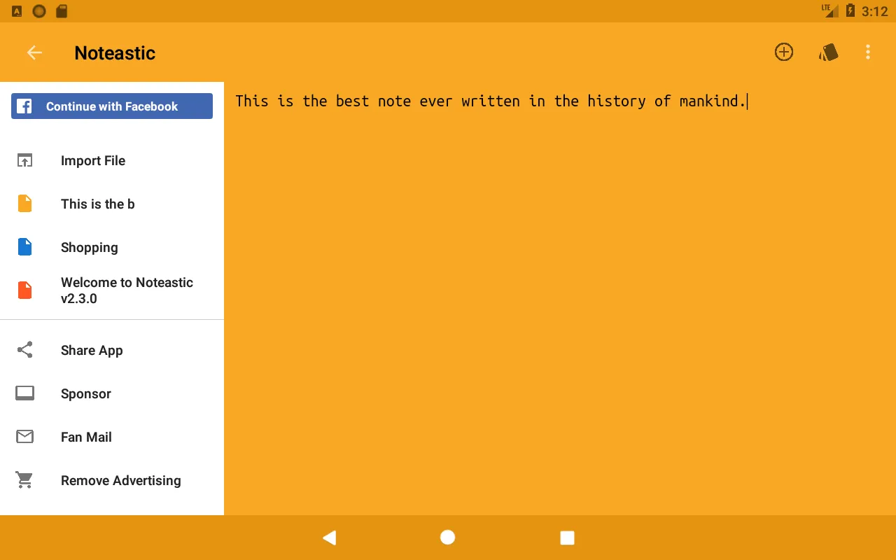 Noteastic Notepad | Indus Appstore | Screenshot