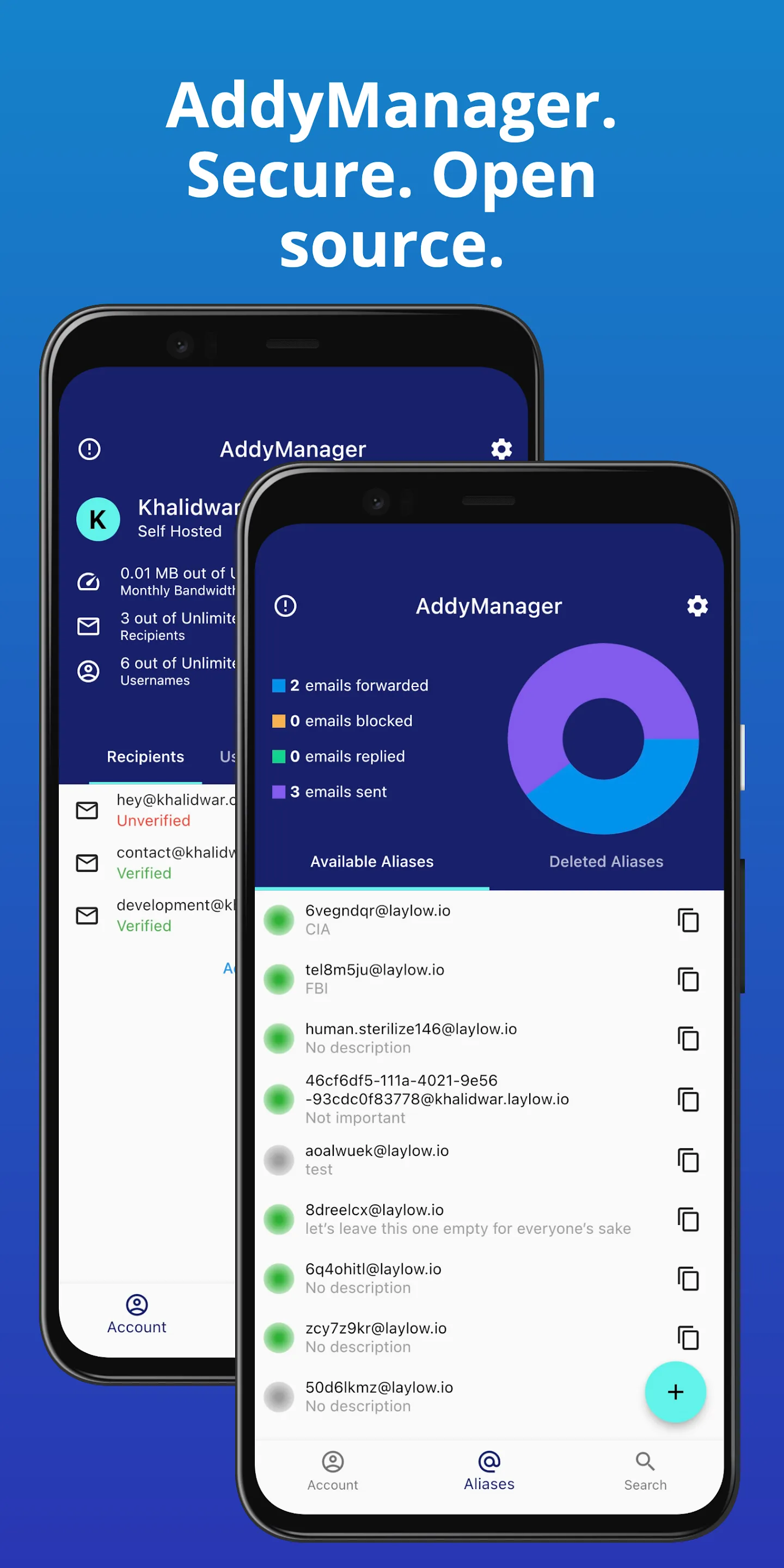 AddyManager: Addy.io Mobile | Indus Appstore | Screenshot