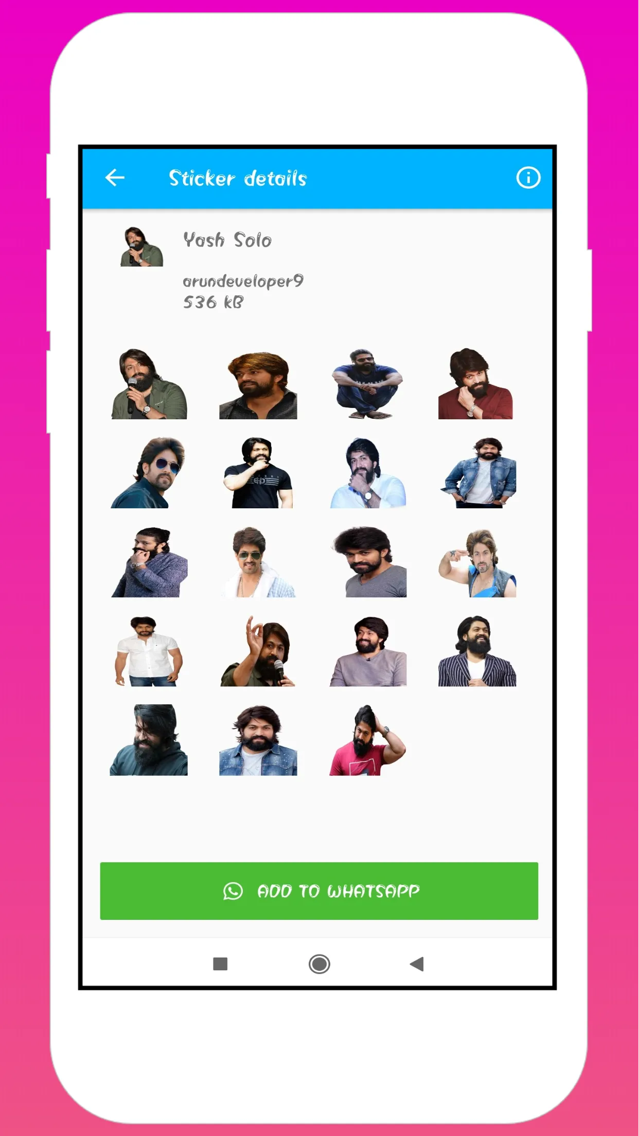 Kgf Yash Stickers | Indus Appstore | Screenshot