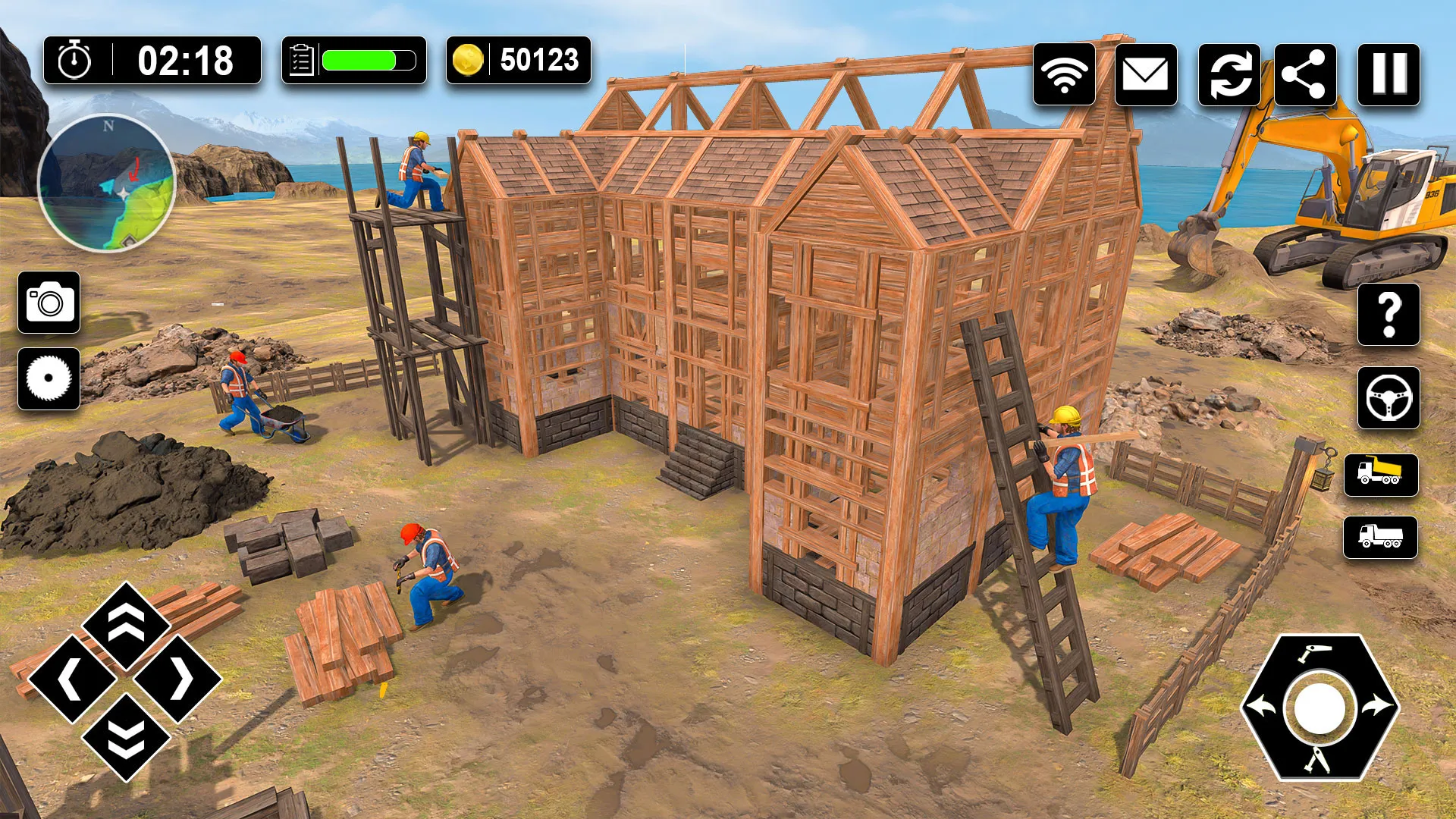 Wood House Construction Game | Indus Appstore | Screenshot