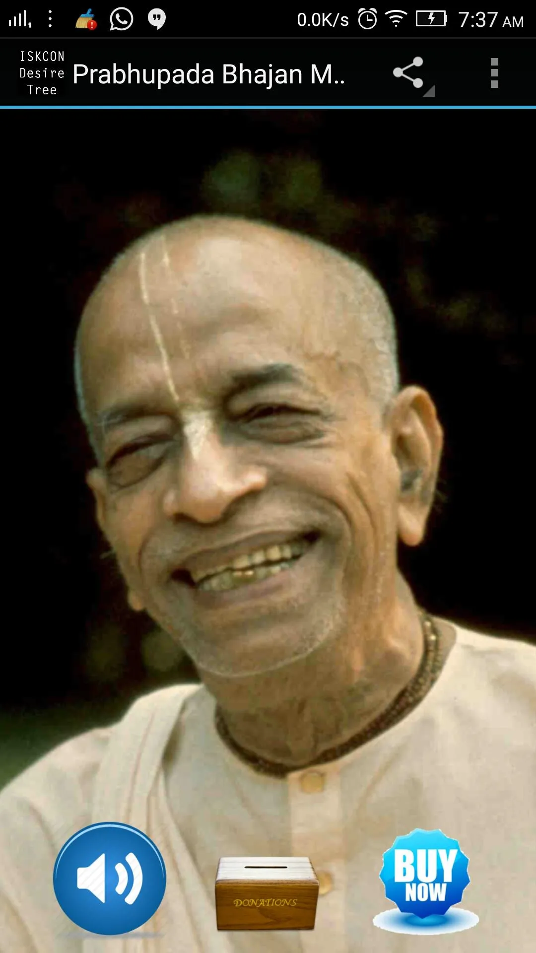 Srila Prabhupada Bhajans MP3 | Indus Appstore | Screenshot