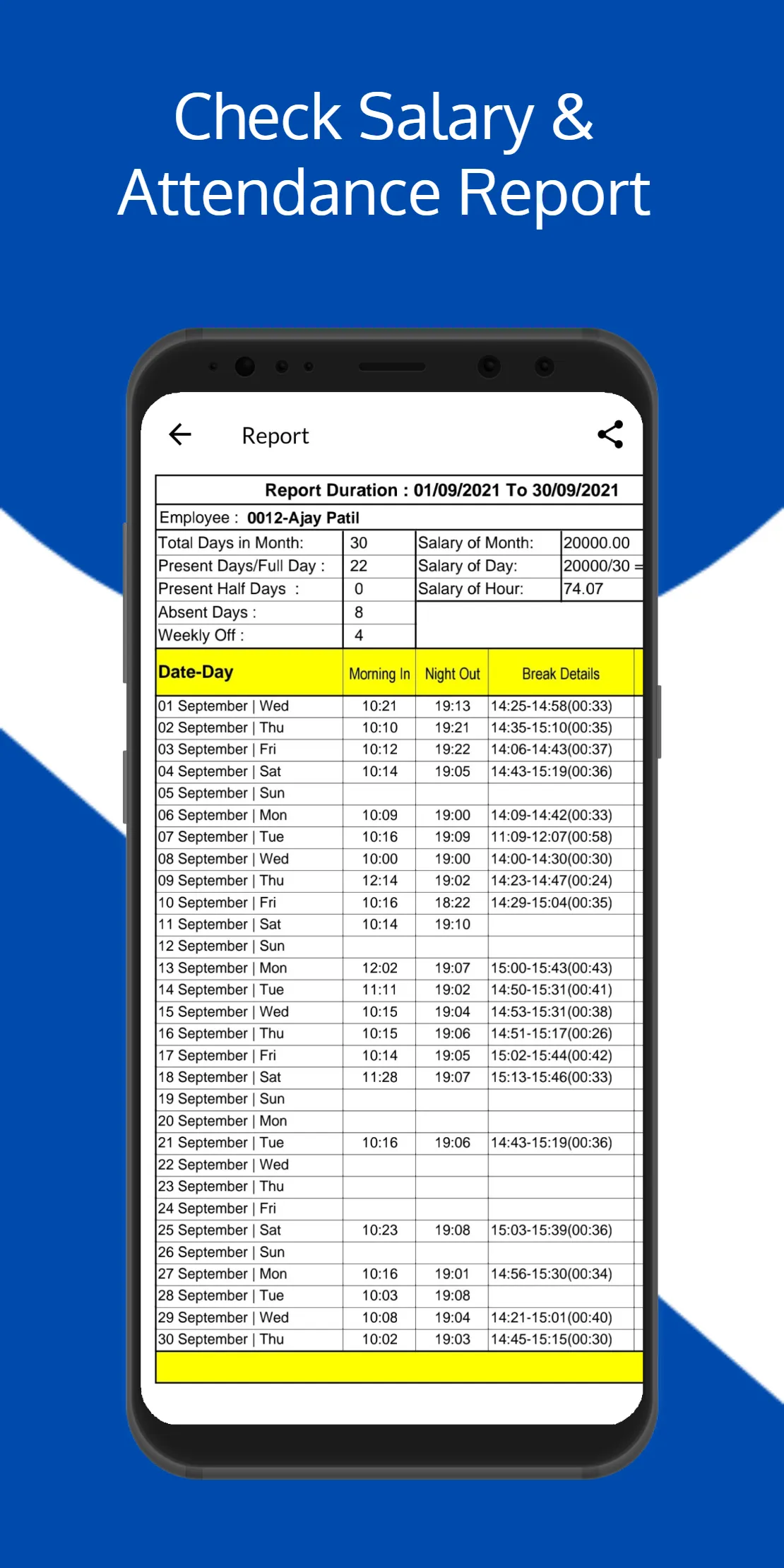 PagarGuru Attendance & Payroll | Indus Appstore | Screenshot