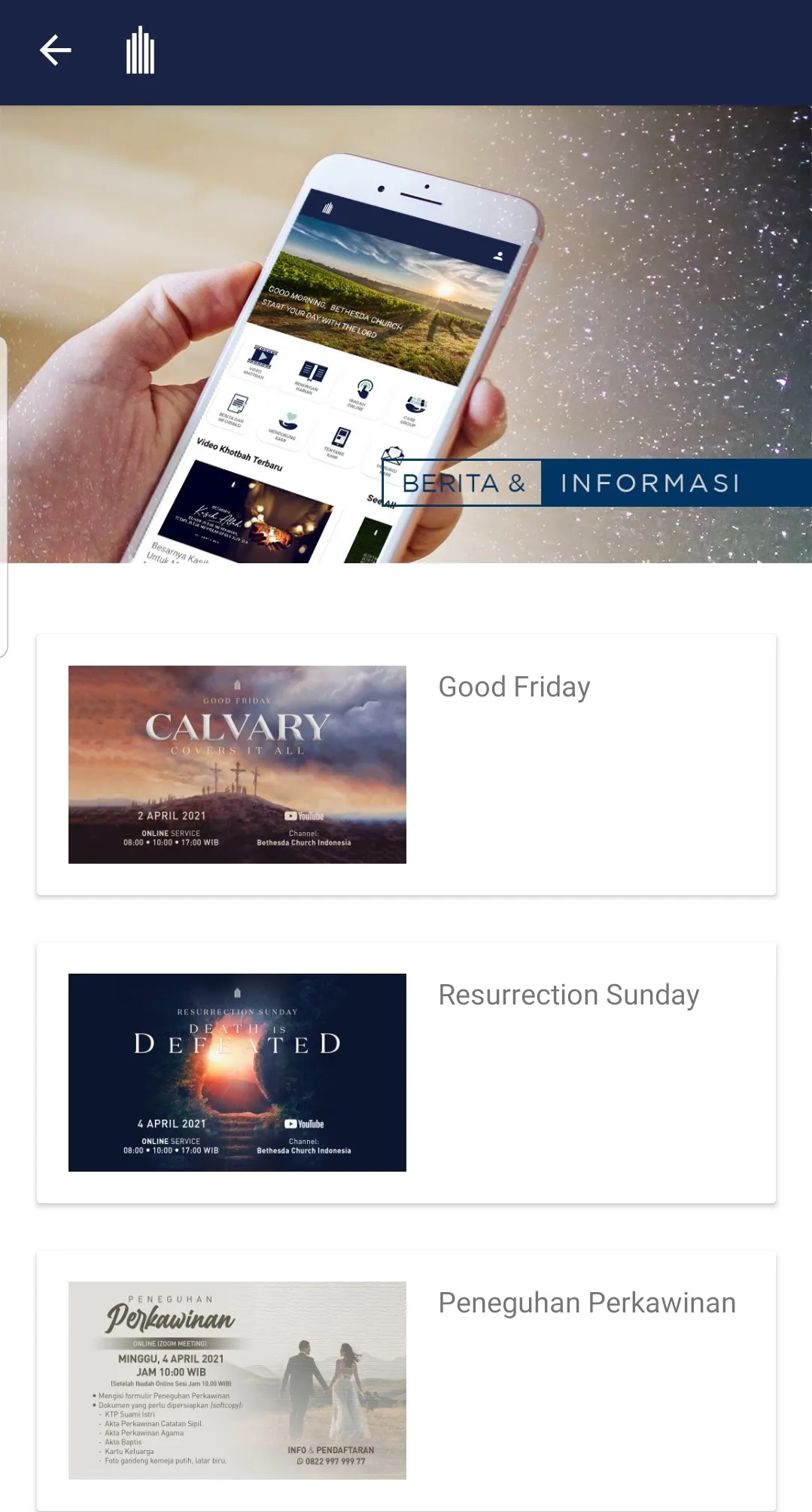 Bethesda Church Indonesia | Indus Appstore | Screenshot