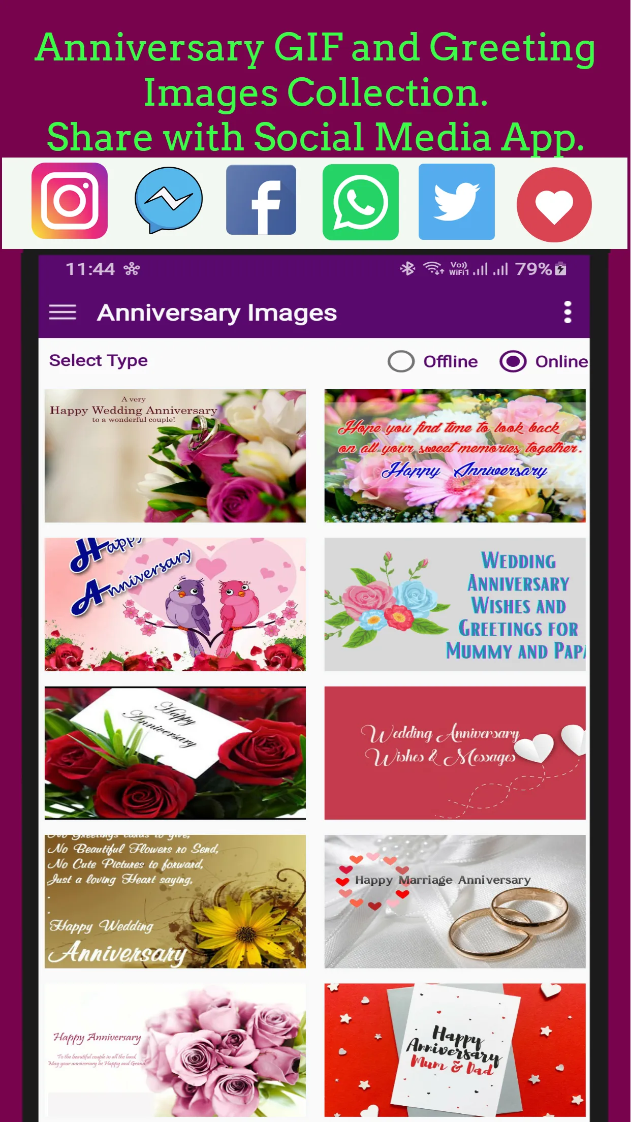 Anniversary Greeting GIF | Indus Appstore | Screenshot