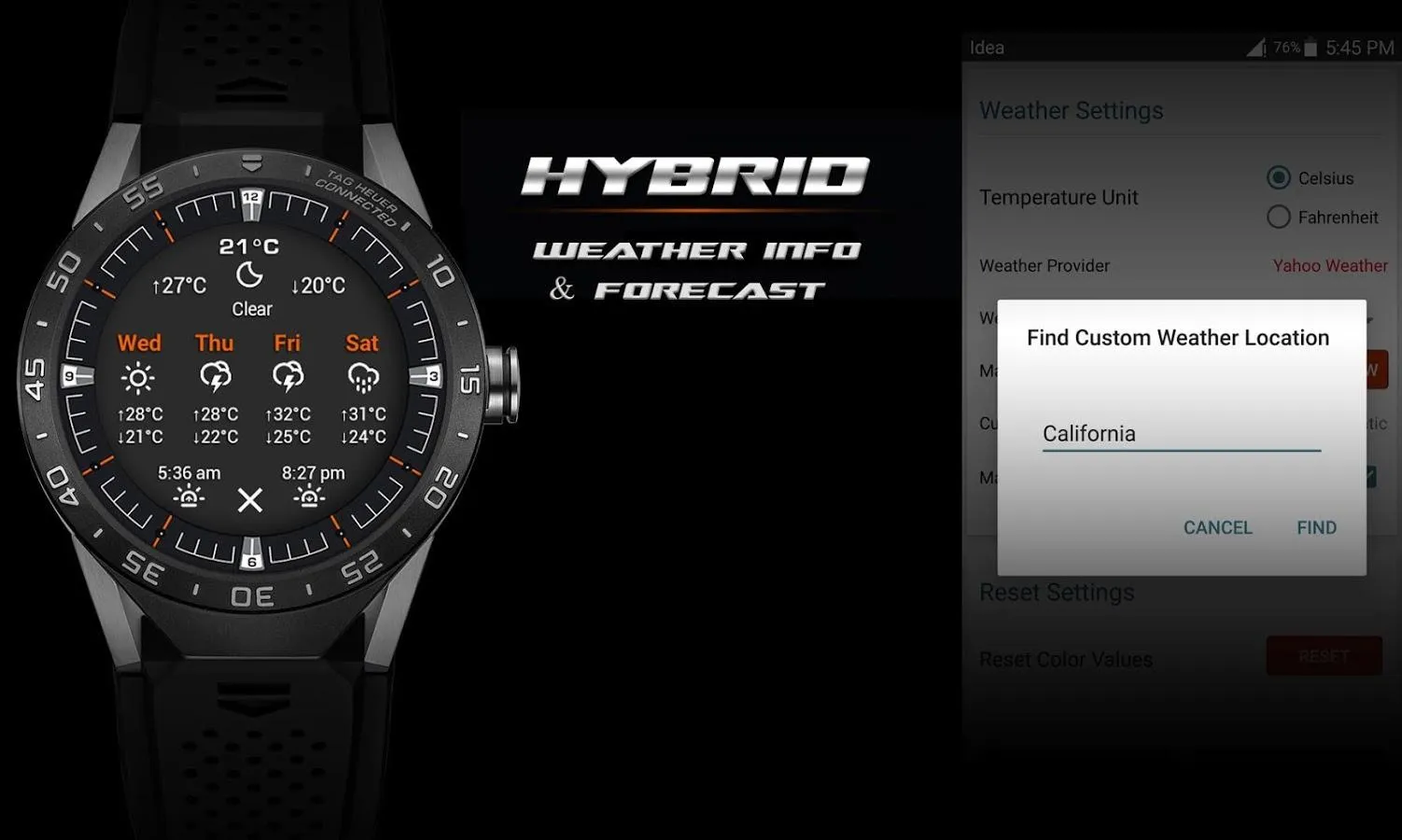 Hybrid 3D Watch Face | Indus Appstore | Screenshot