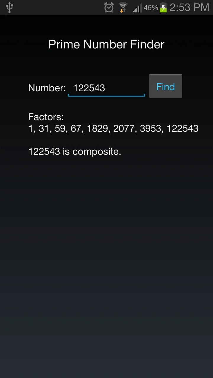 Prime Number Finder | Indus Appstore | Screenshot