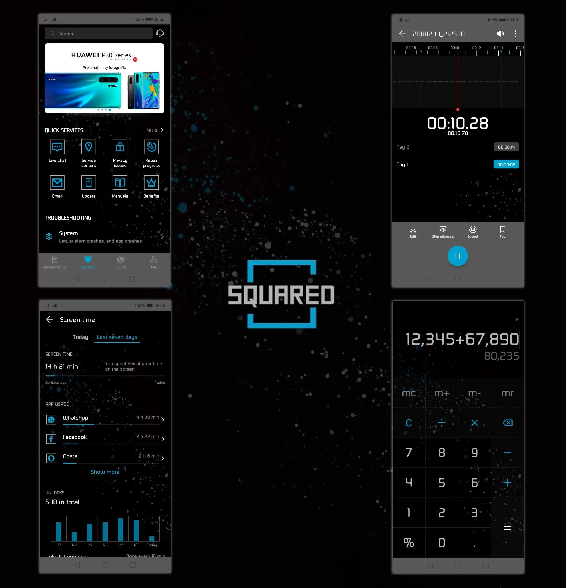 [EMUI 9.1]Squared Theme | Indus Appstore | Screenshot