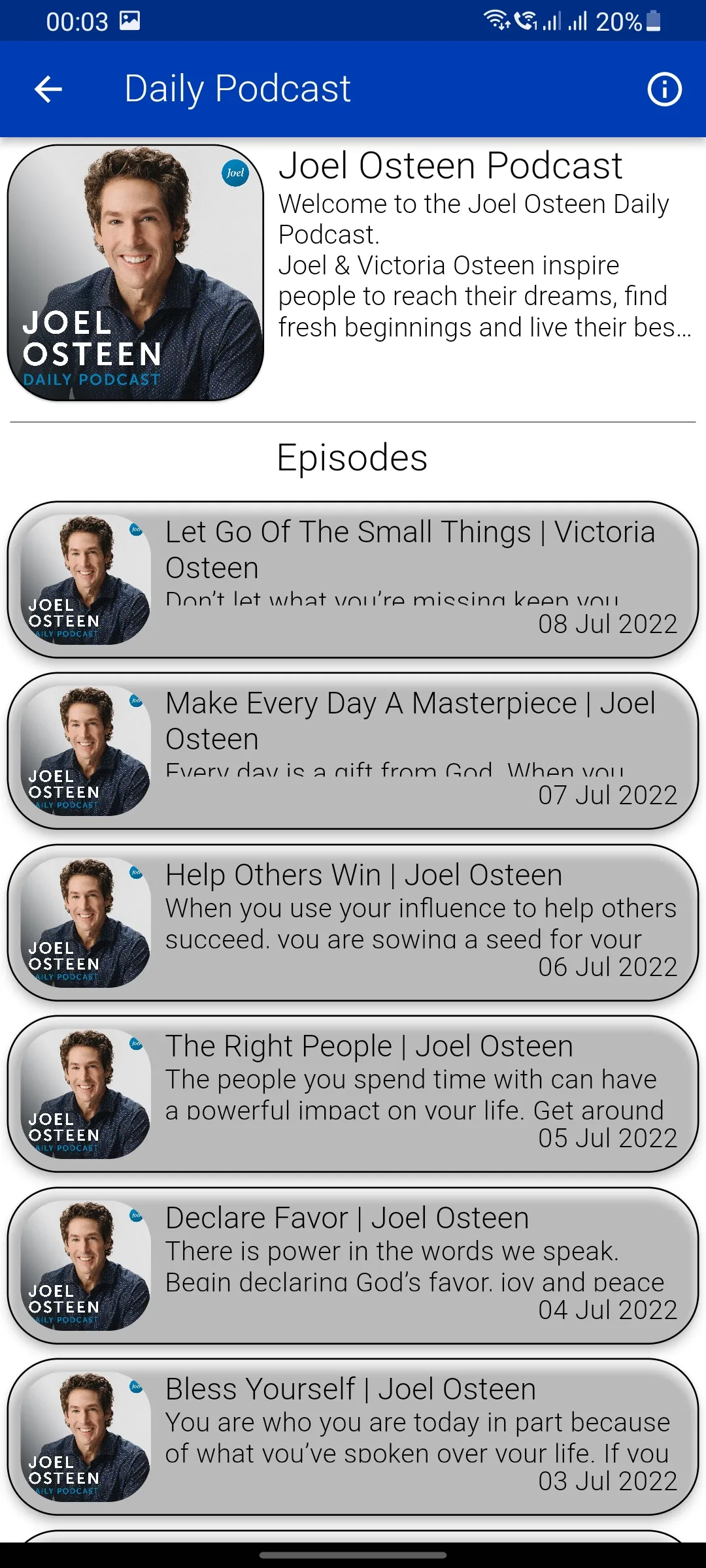 Joel Osteen Daily Devotionals | Indus Appstore | Screenshot