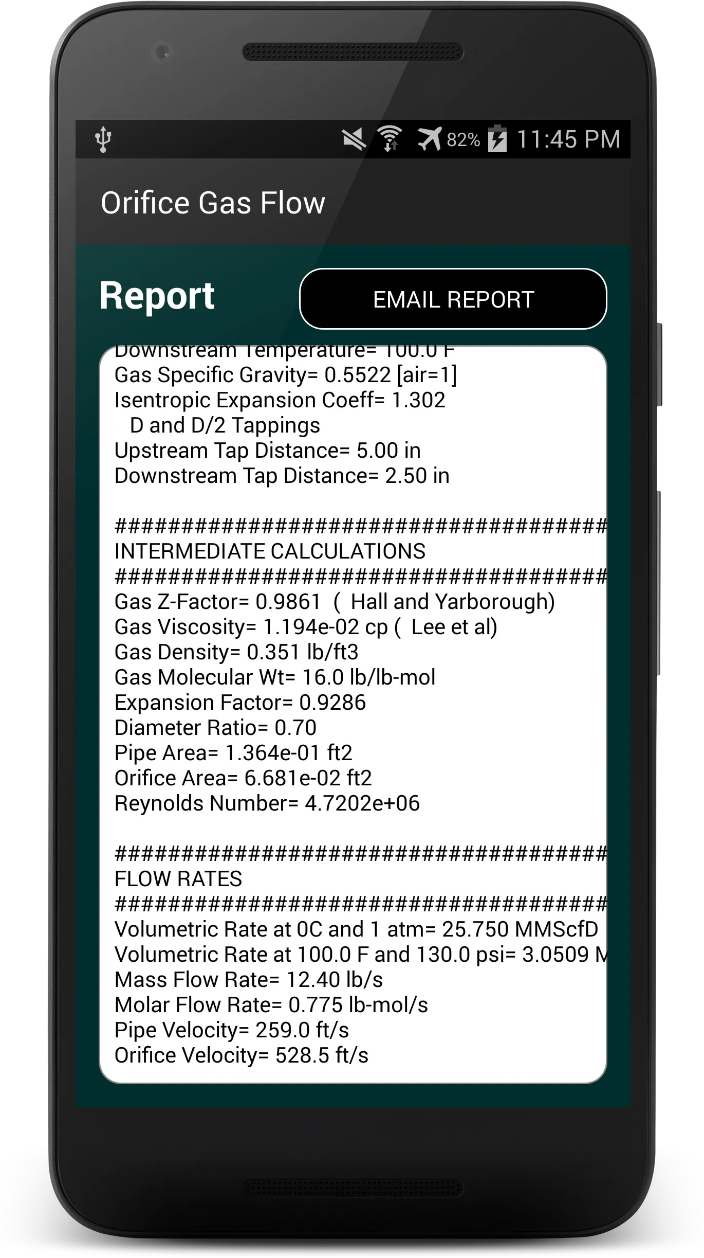 Orifice Gas Flow | Indus Appstore | Screenshot