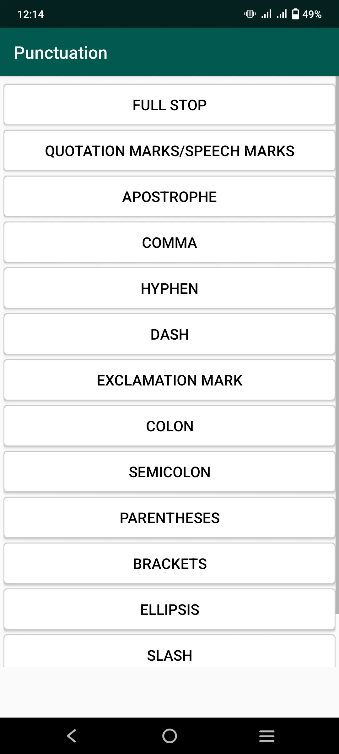 All English Grammar Rules | Indus Appstore | Screenshot