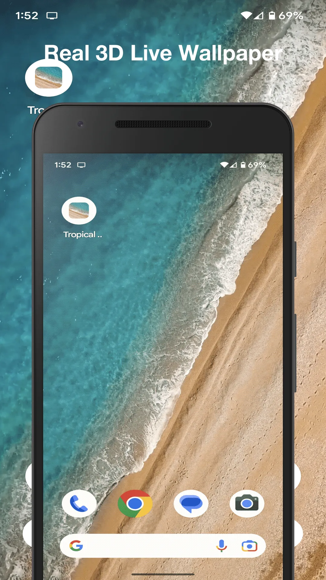 Tropical Beach Live Wallpaper | Indus Appstore | Screenshot