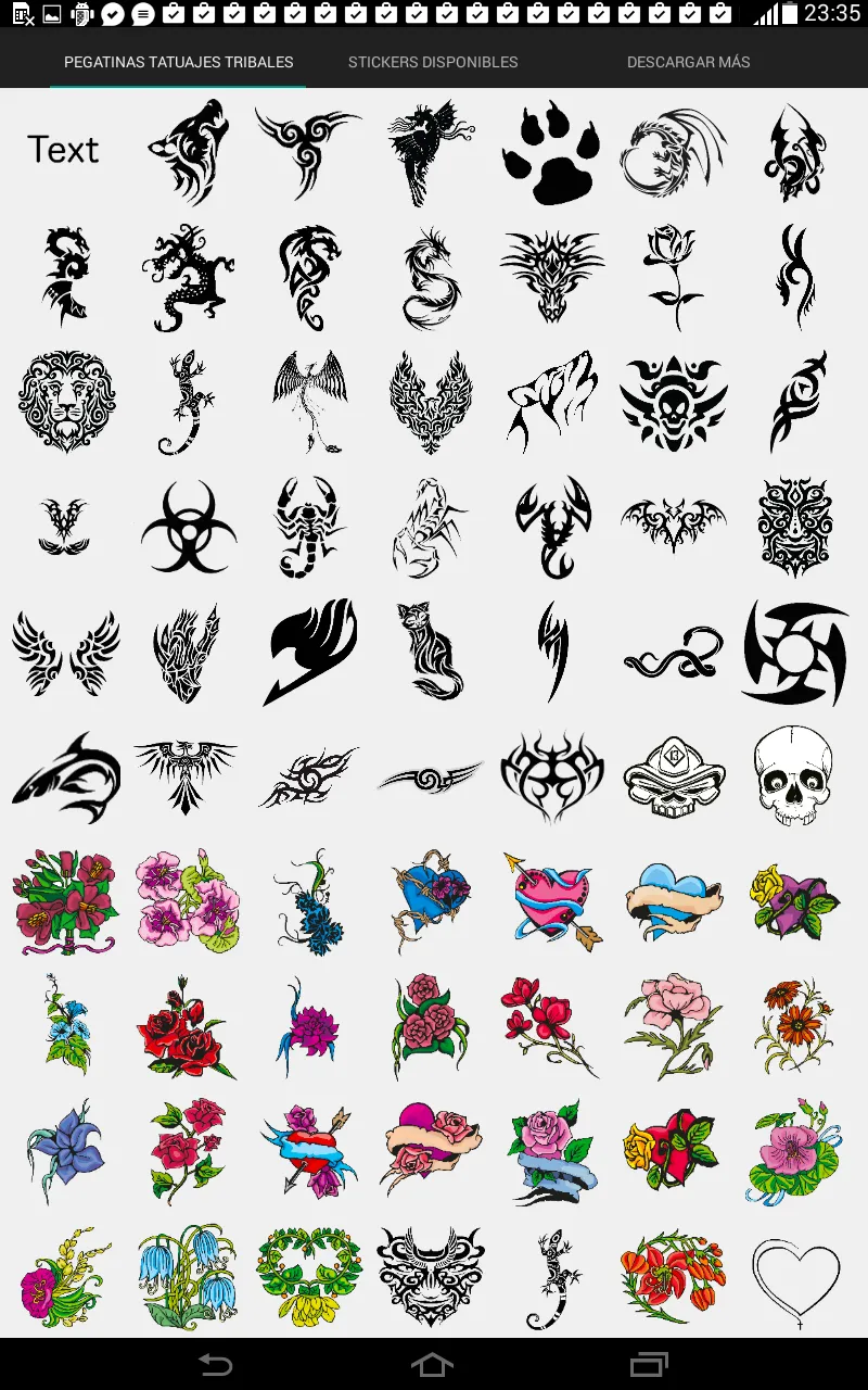 Get a Tattoo - tribal stickers | Indus Appstore | Screenshot