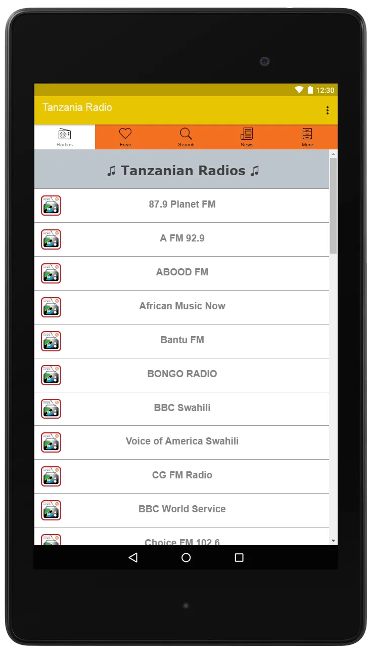 Tanzanian Radios, Music & News | Indus Appstore | Screenshot