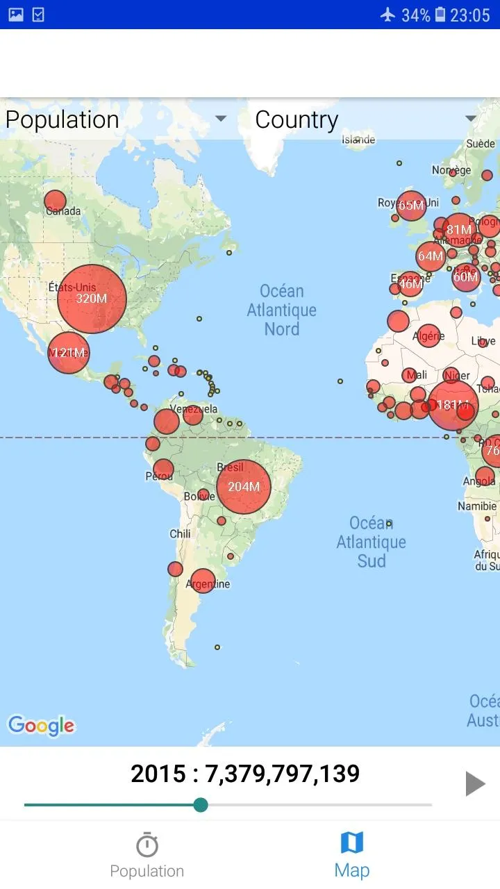 World Population Clock | Indus Appstore | Screenshot