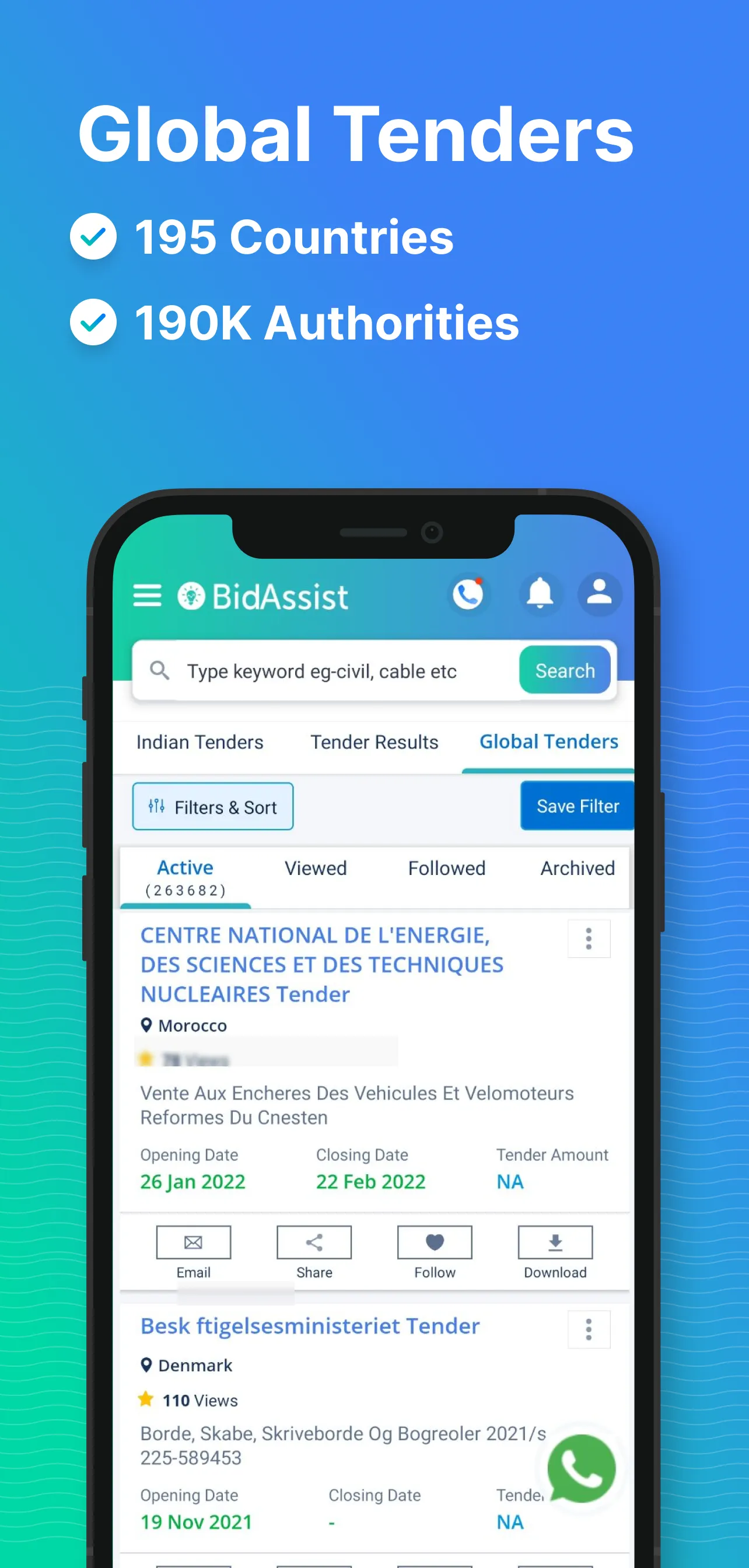 BidAssist- Latest Govt Tenders | Indus Appstore | Screenshot