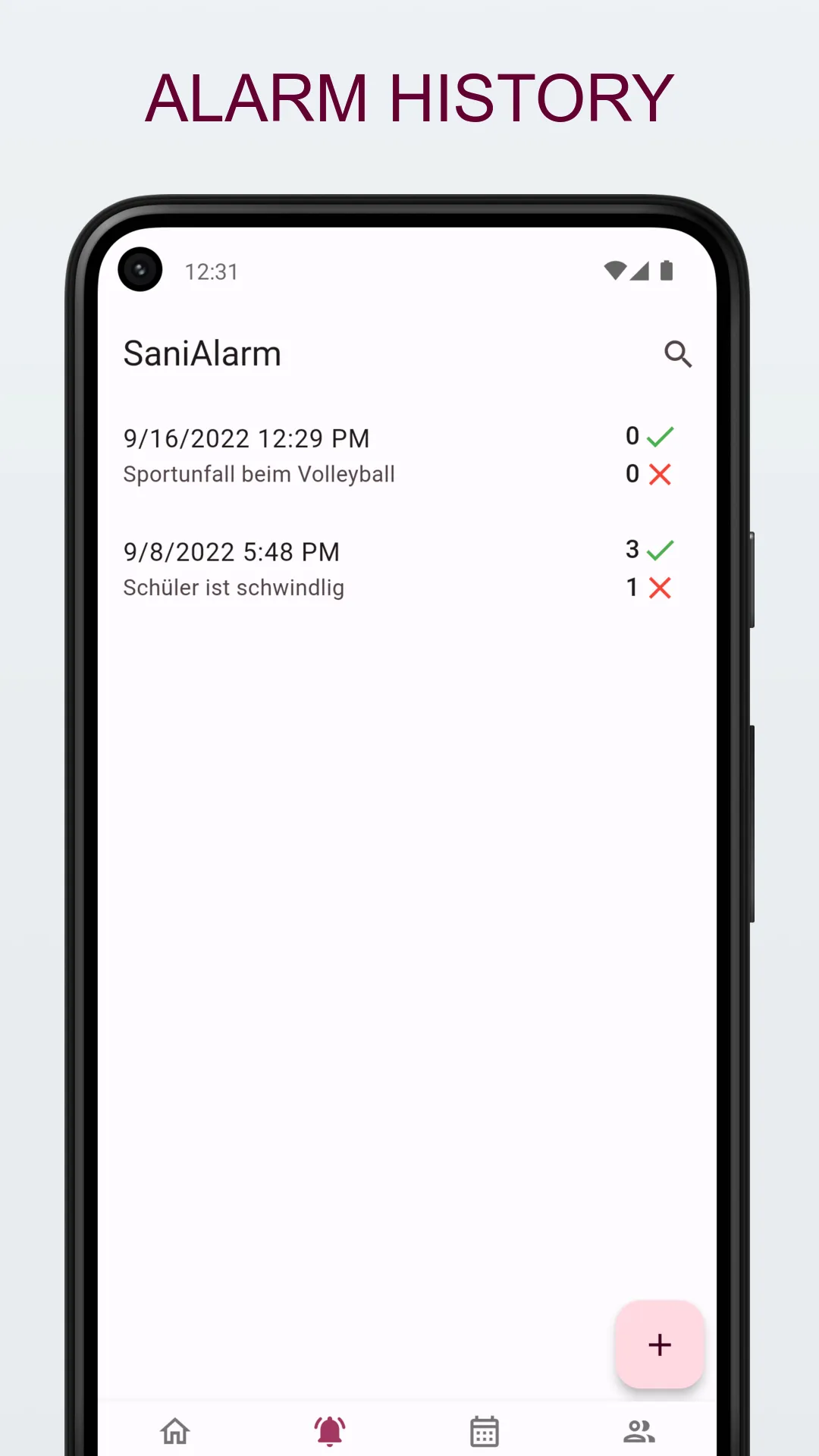 SaniAlarm | Indus Appstore | Screenshot