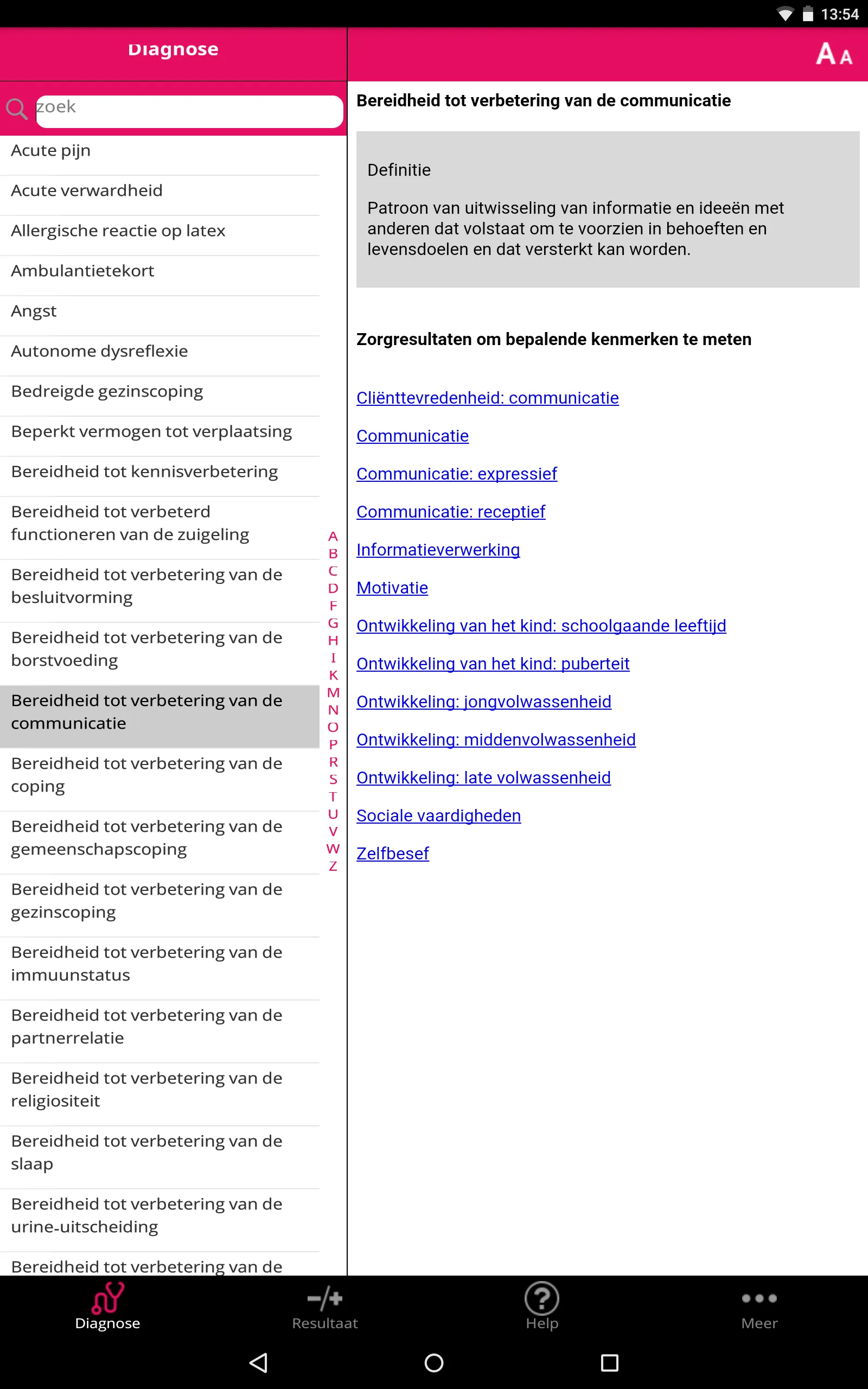 Verpleegkundige zorgresultaten | Indus Appstore | Screenshot