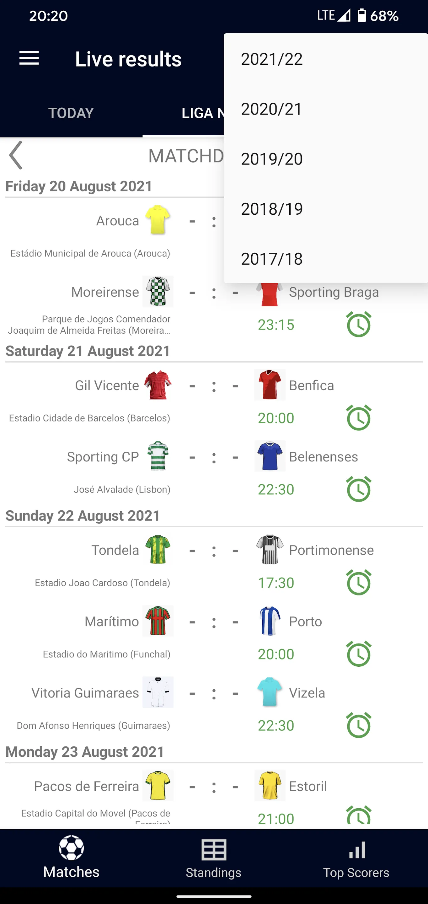 Live Scores for Liga Portugal | Indus Appstore | Screenshot